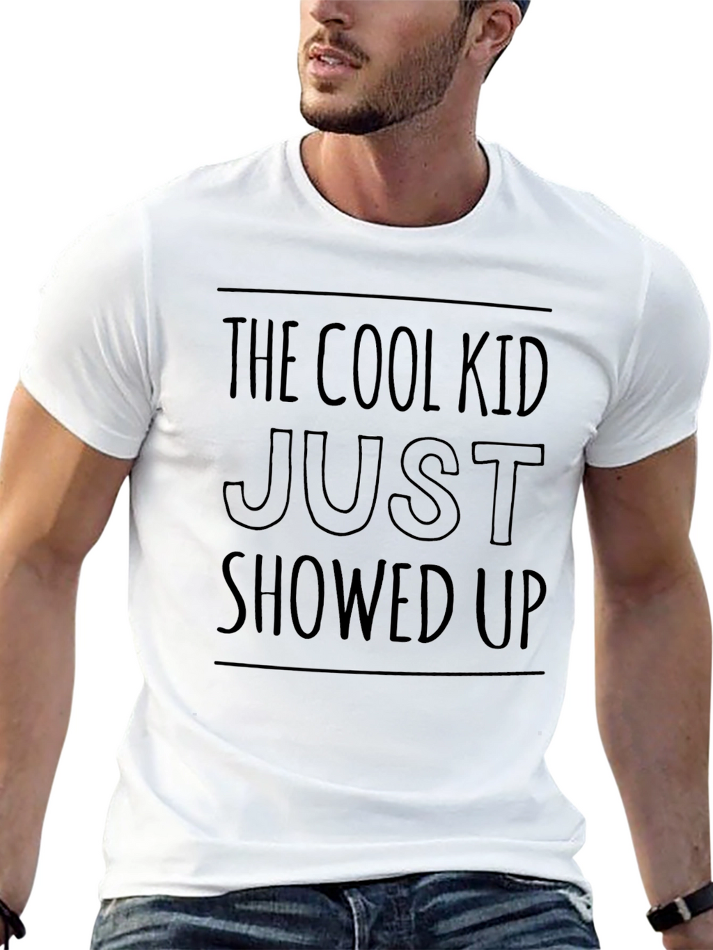 Cool Kid Black Graphic Tee Shirt