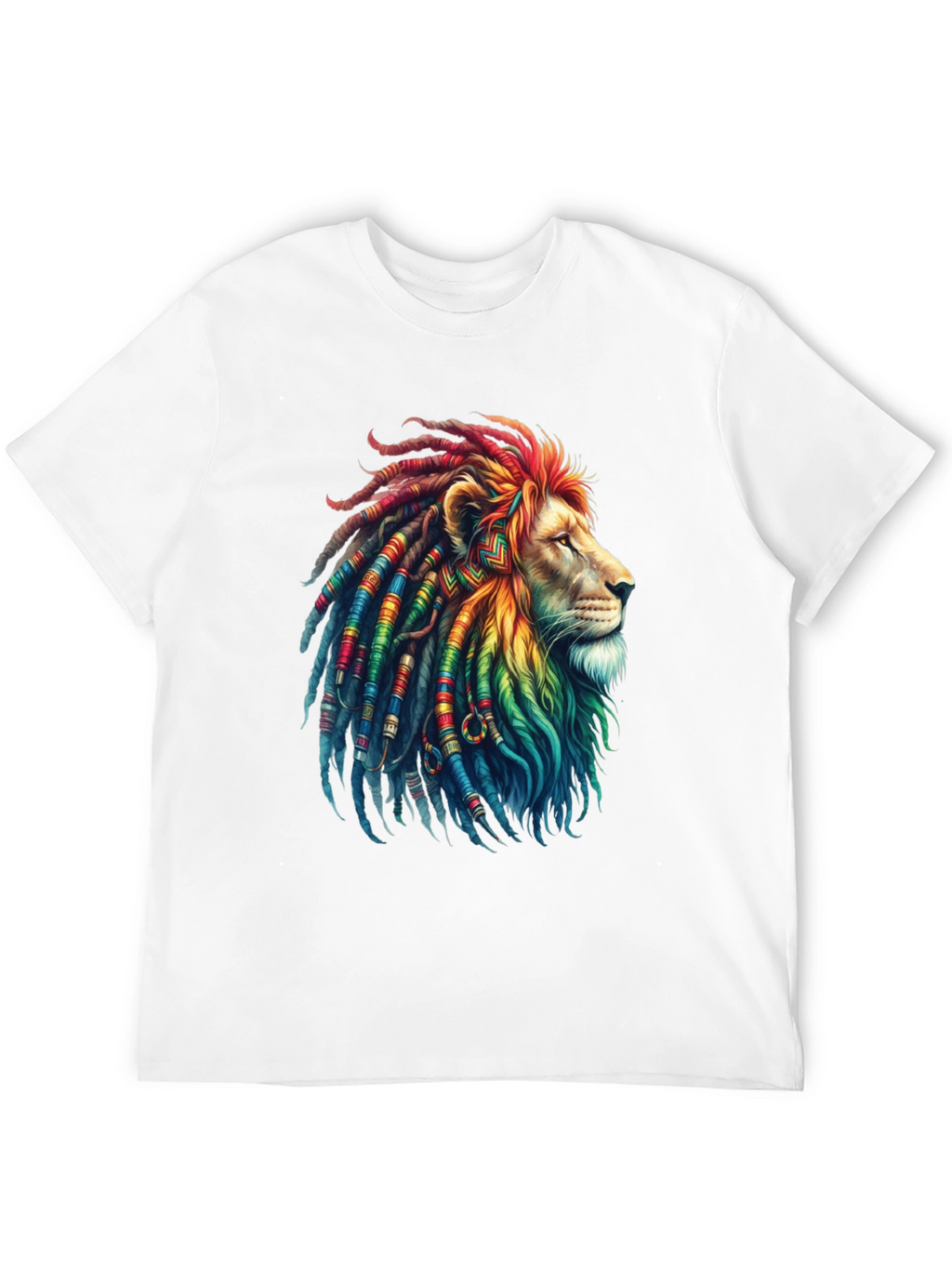 Rasta Lion Graphic Tee - Cool Reggae Vibe Shirt