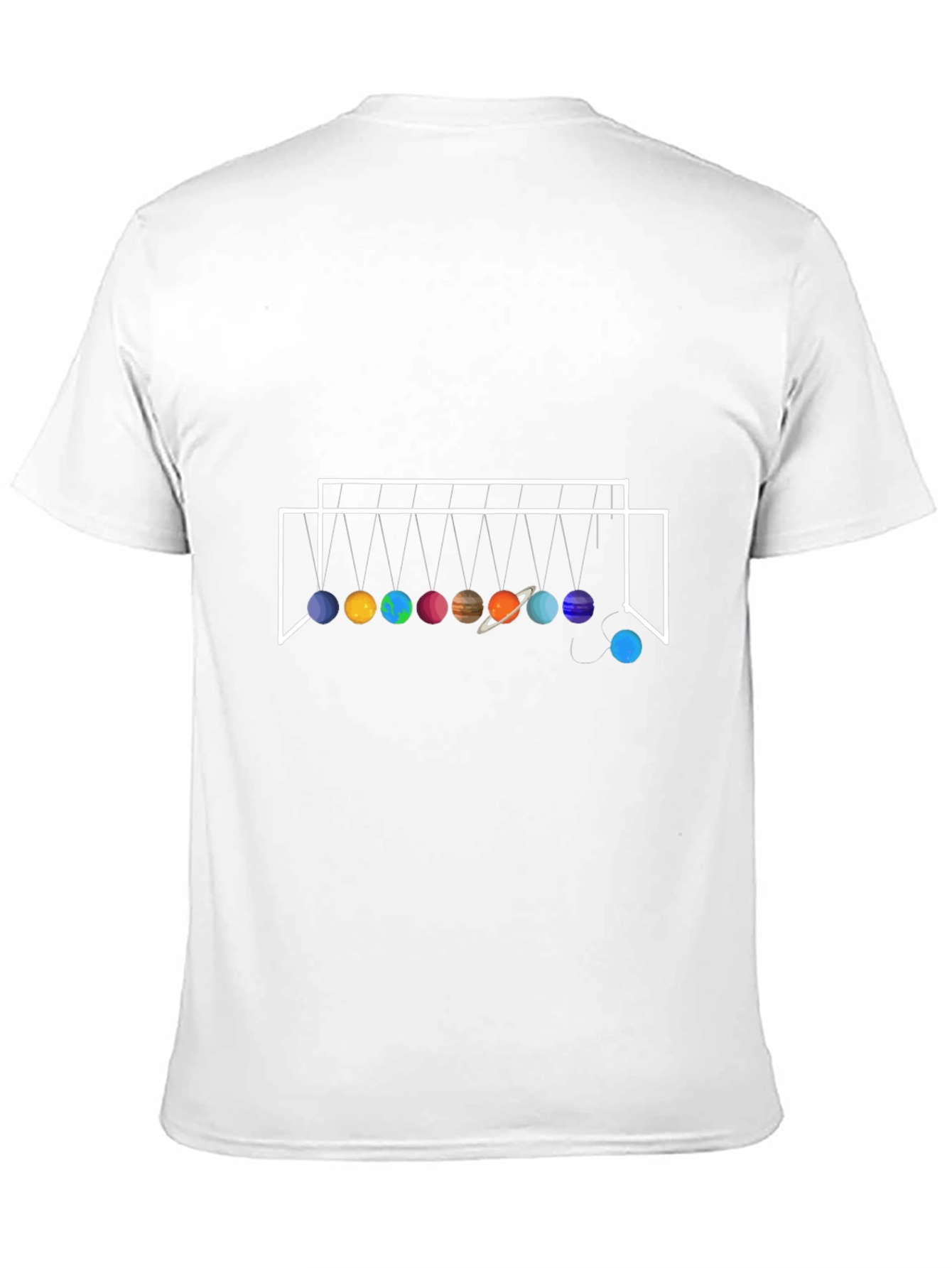 Planetary Newtons Cradle Black T-Shirt
