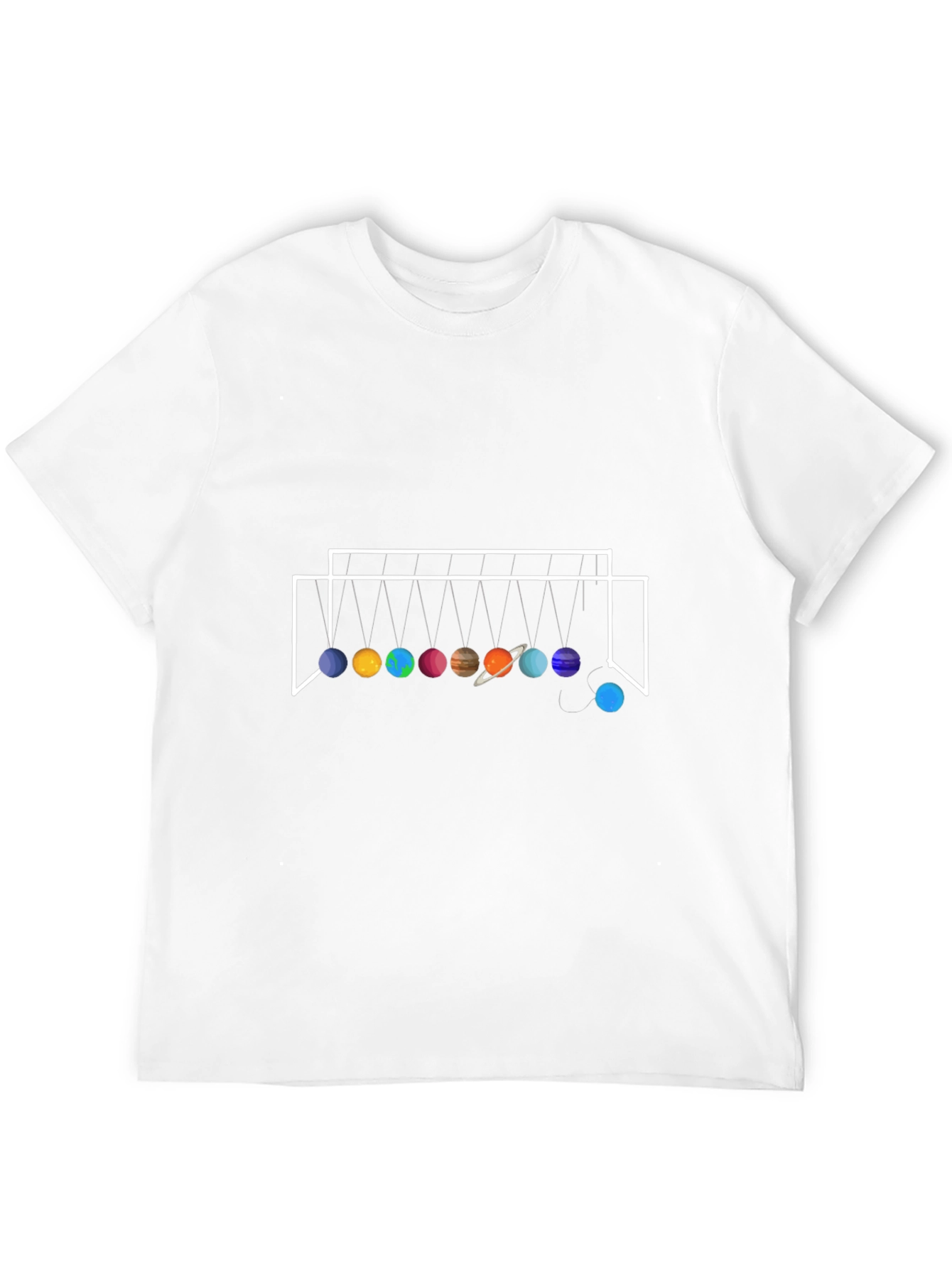 Planetary Newtons Cradle Black T-Shirt