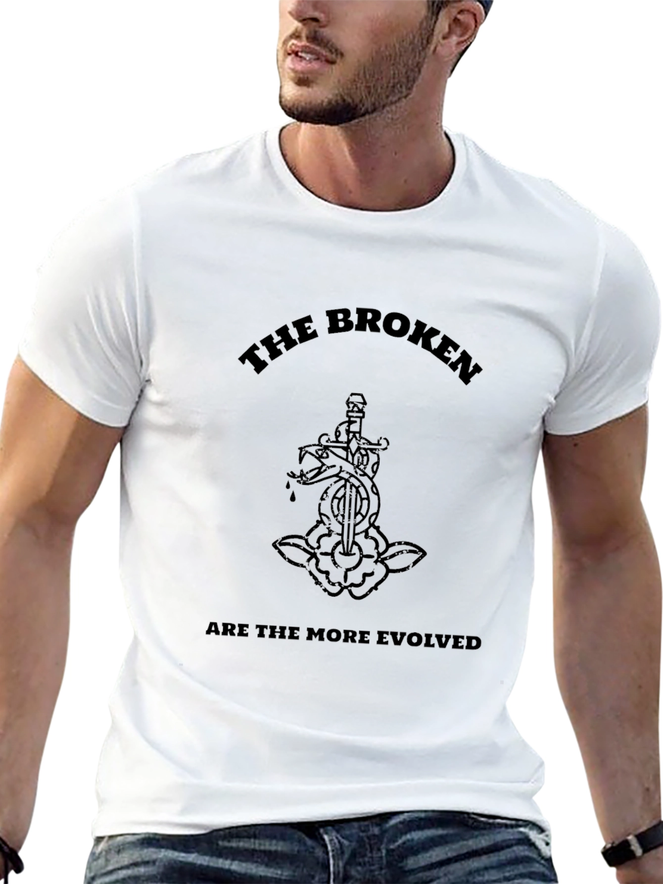 The Broken Are More Evolved Graphic Tee
