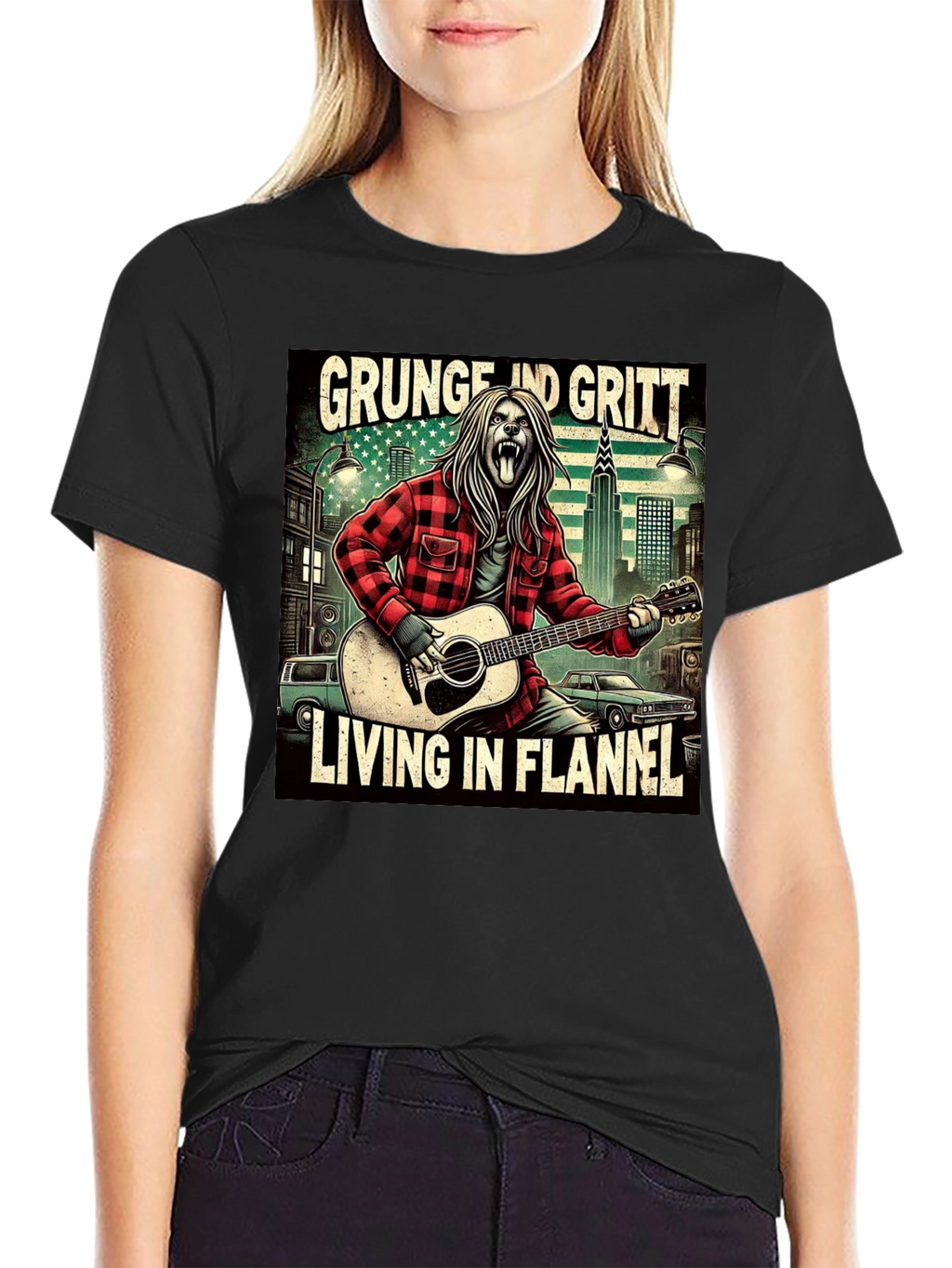 Grunge and Gritt Flannel T-Shirt