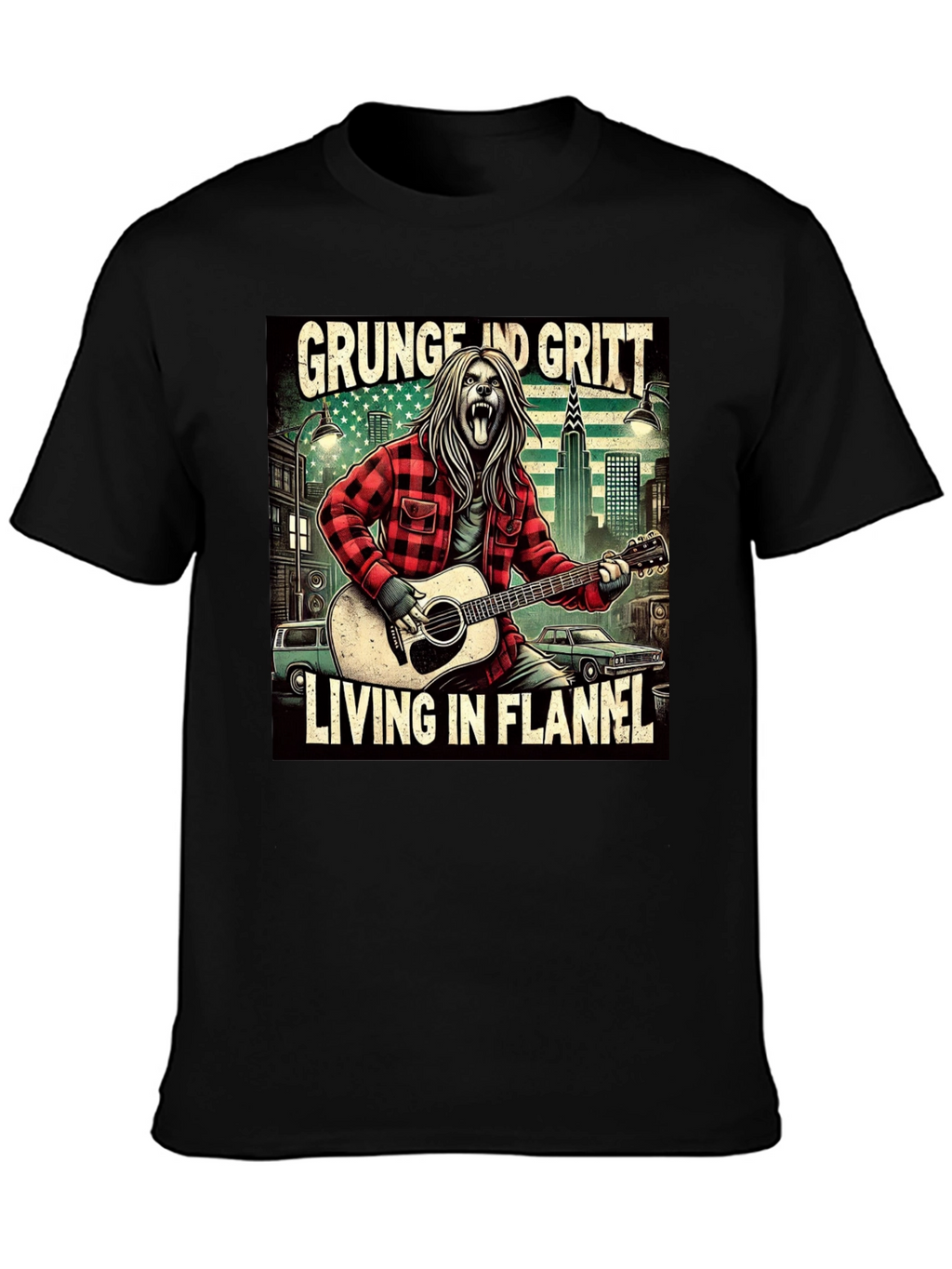 Grunge and Gritt Flannel T-Shirt