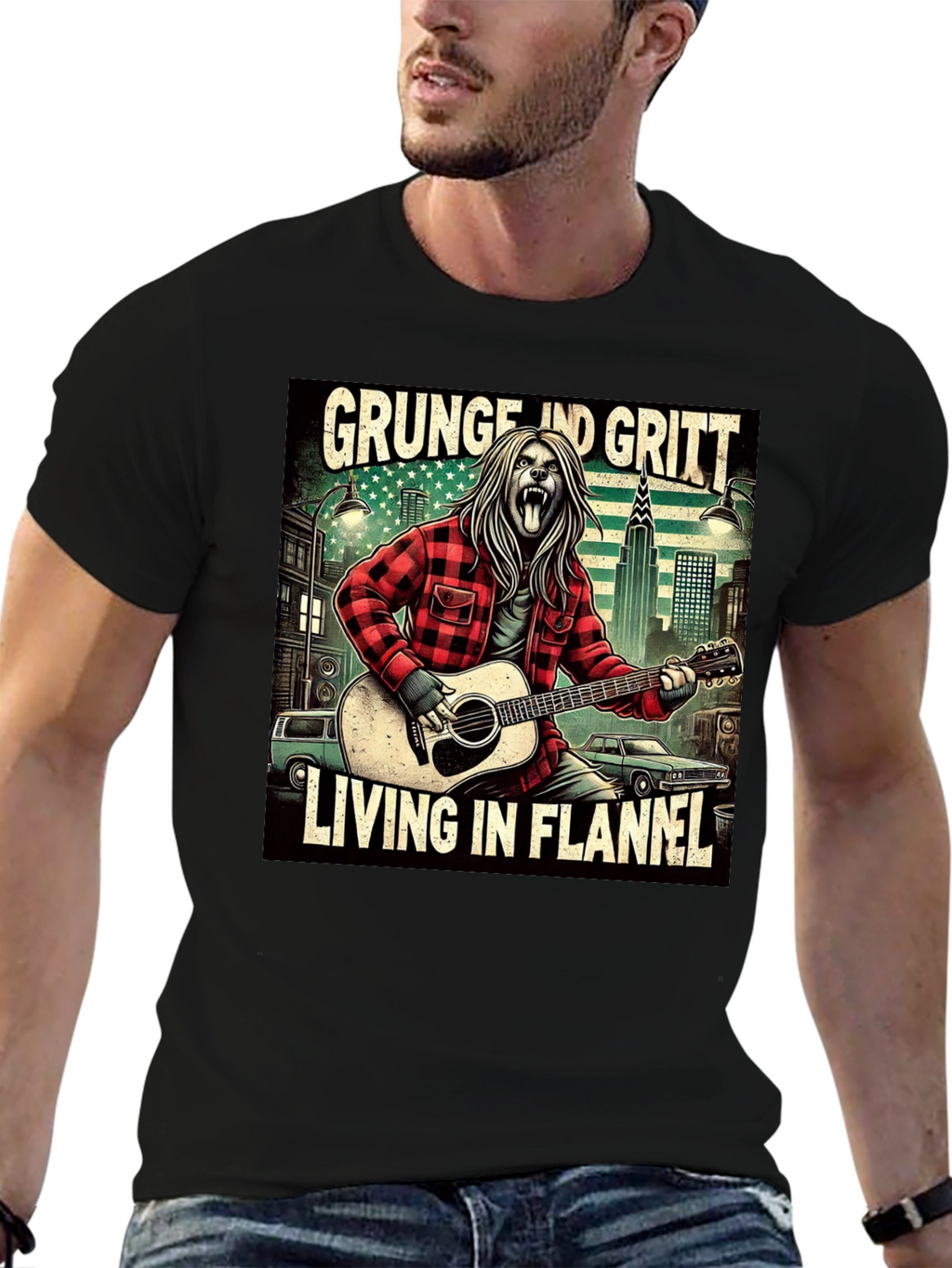 Grunge and Gritt Flannel T-Shirt
