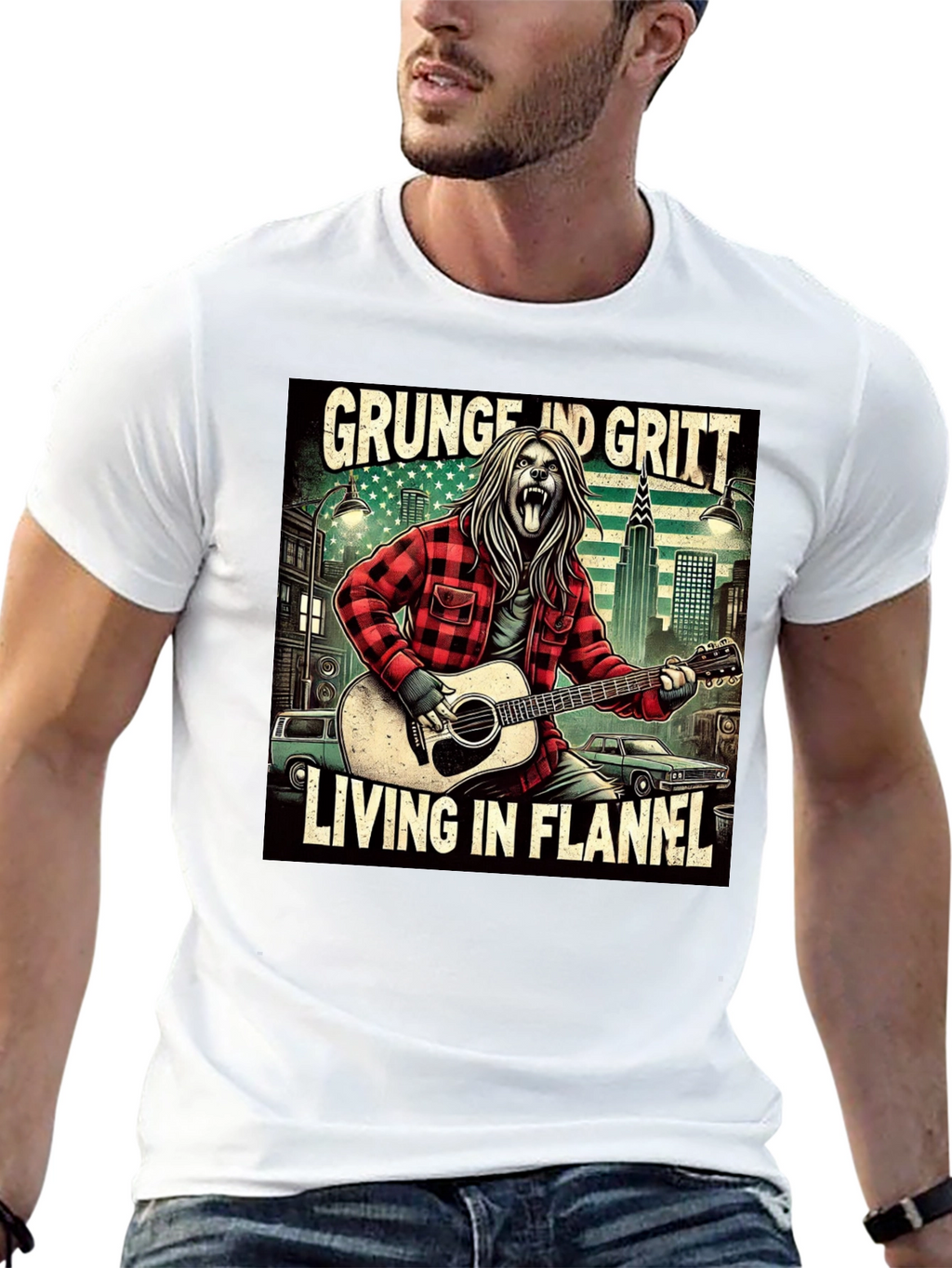 Grunge and Gritt Flannel T-Shirt