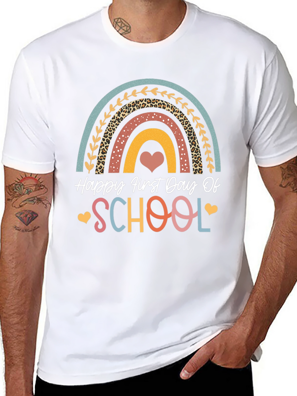 Happy First Day of School Rainbow T-Shirt