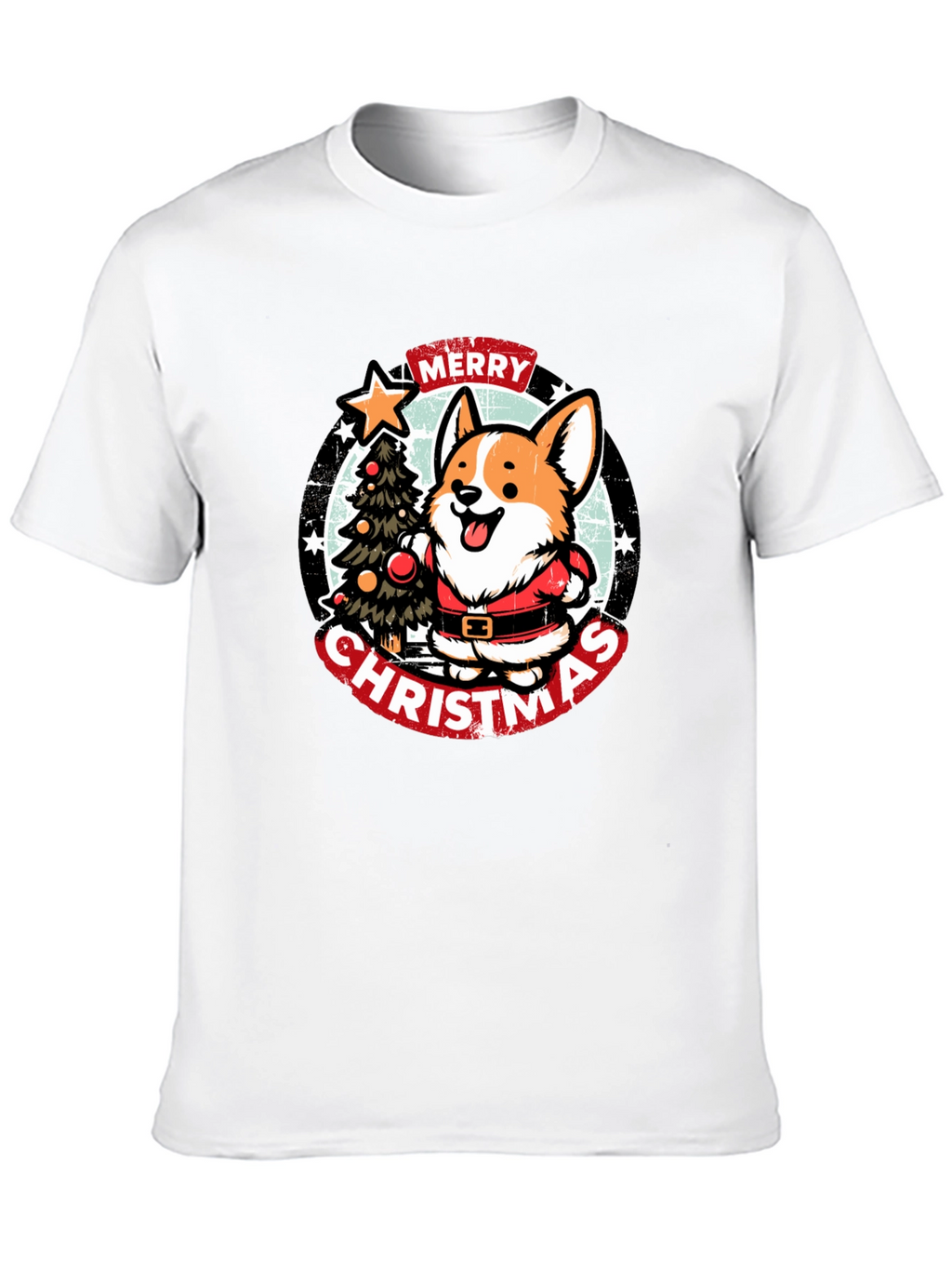Merry Christmas Corgi T-Shirt