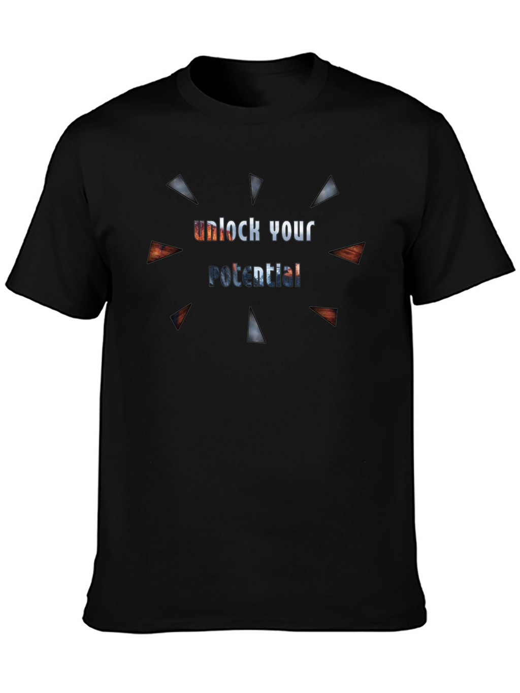 Unlock Your Potential Black Graphic Tee