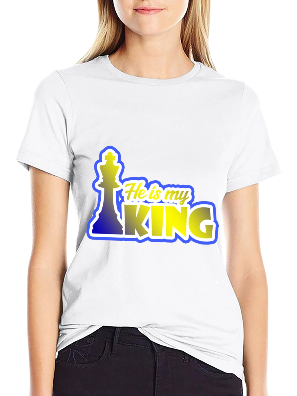 He is My King Chess Piece T-Shirt
