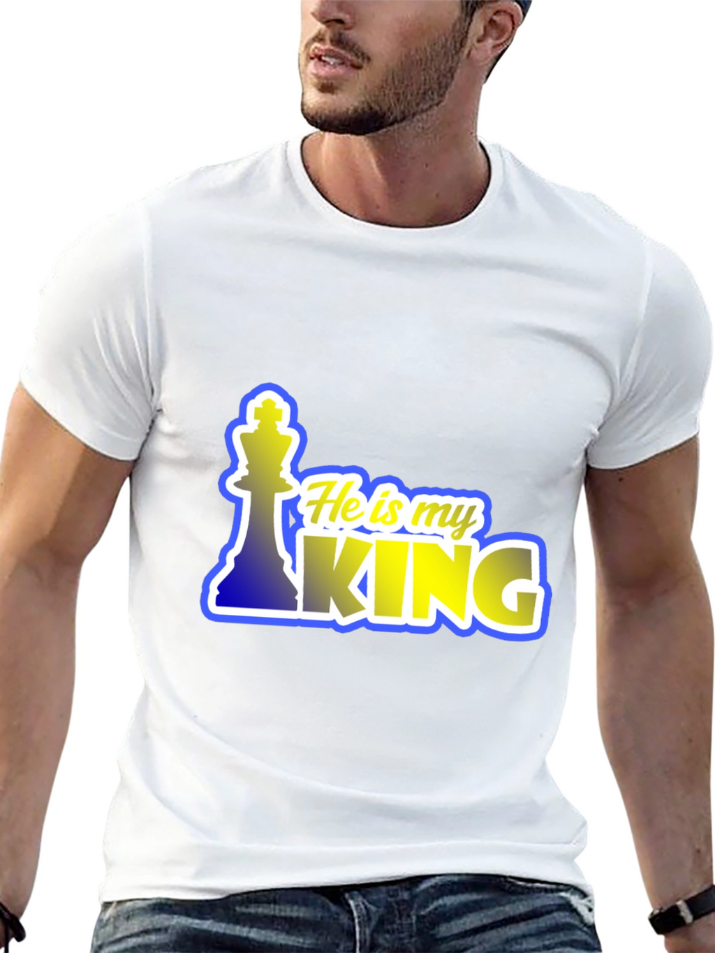 He is My King Chess Piece T-Shirt
