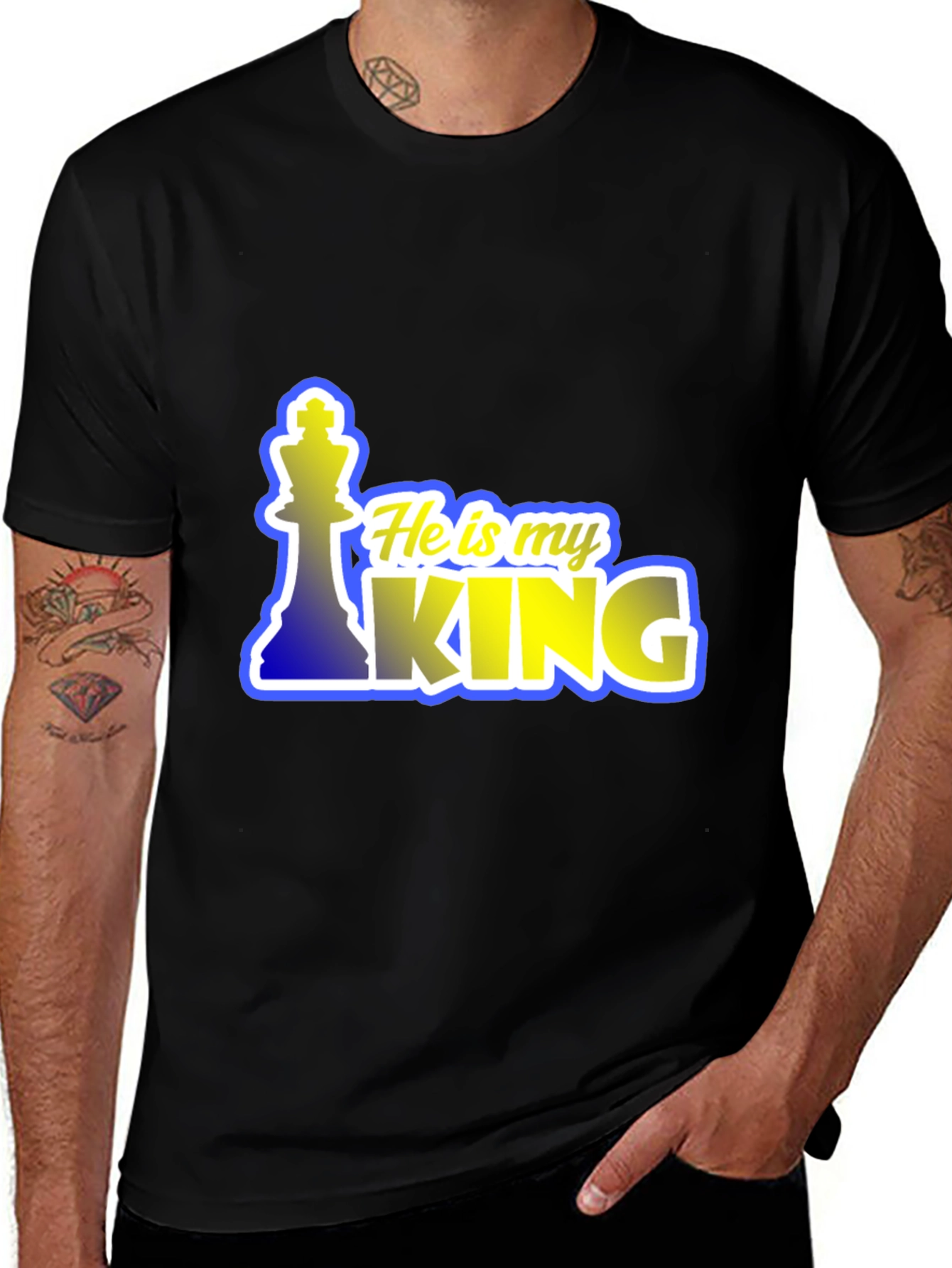 He is My King Chess Piece T-Shirt