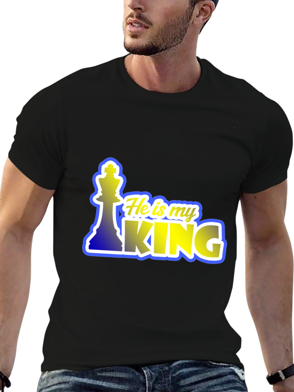 He is My King Chess Piece T-Shirt