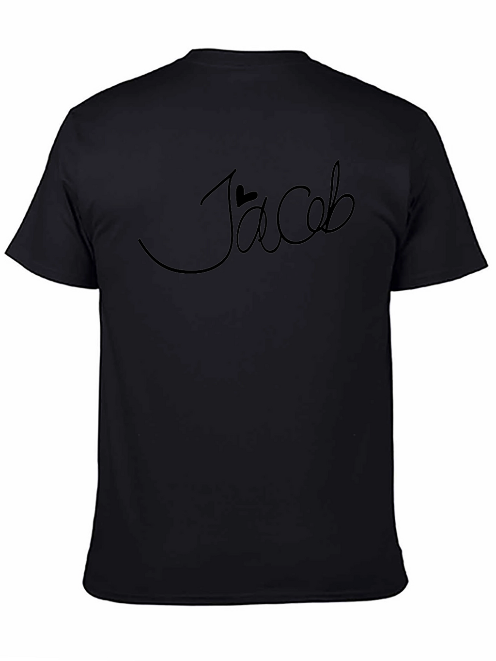 Jacob Heart Graphic Black T-Shirt