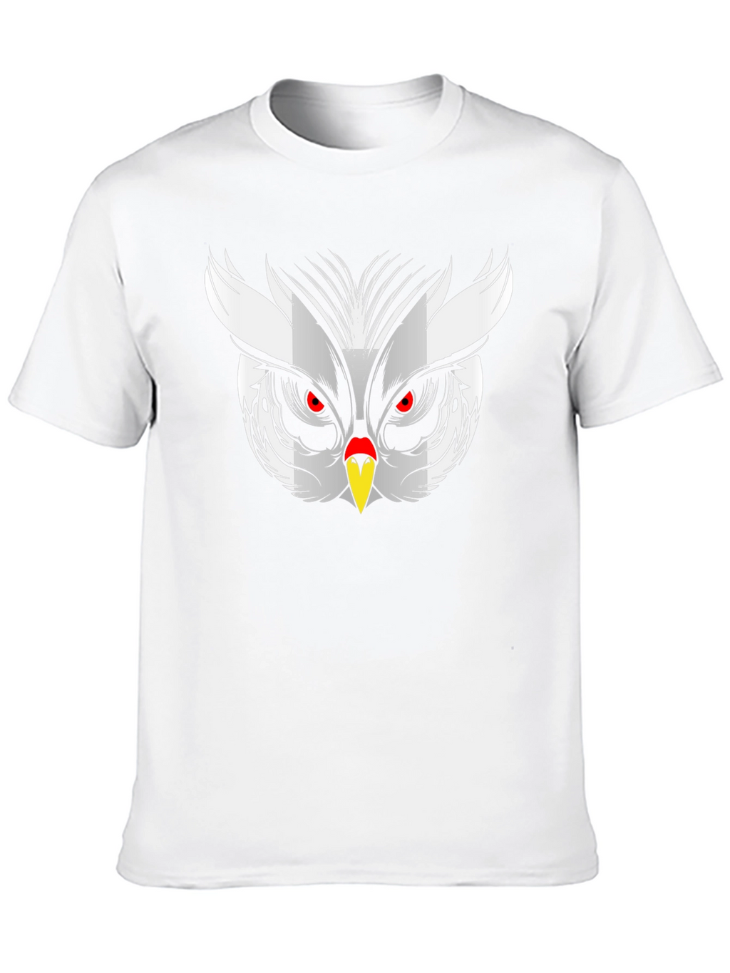 Owl Face Graphic Print Black T-Shirt
