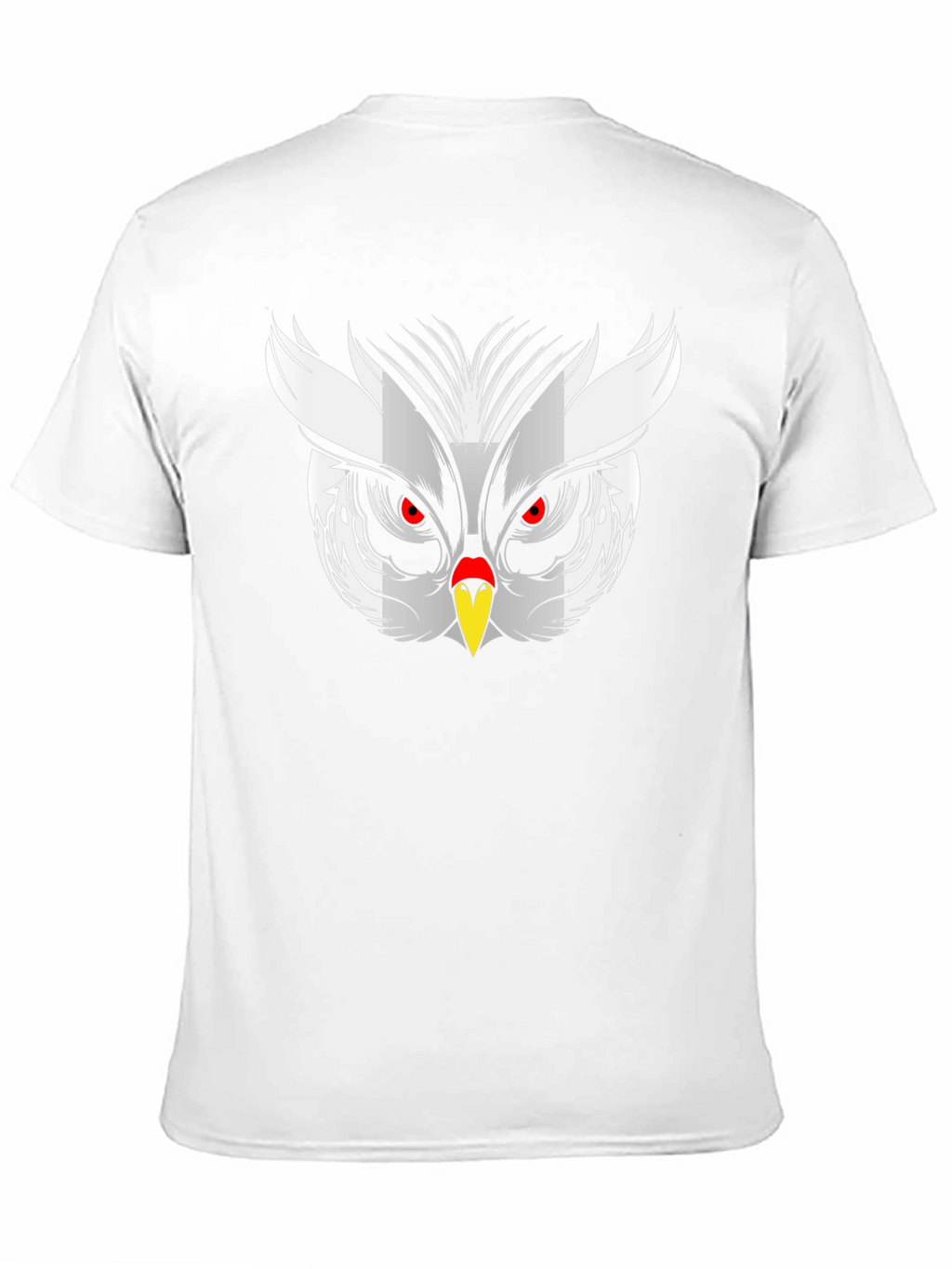 Owl Face Graphic Print Black T-Shirt