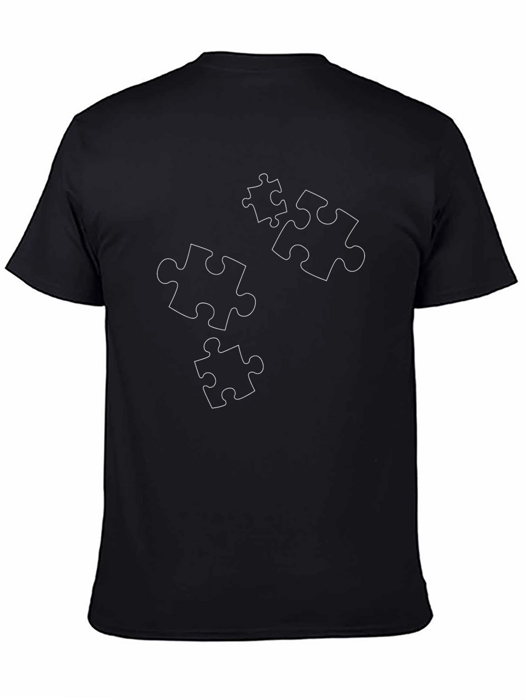 Puzzle Piece Tee - Black Graphic T-Shirt