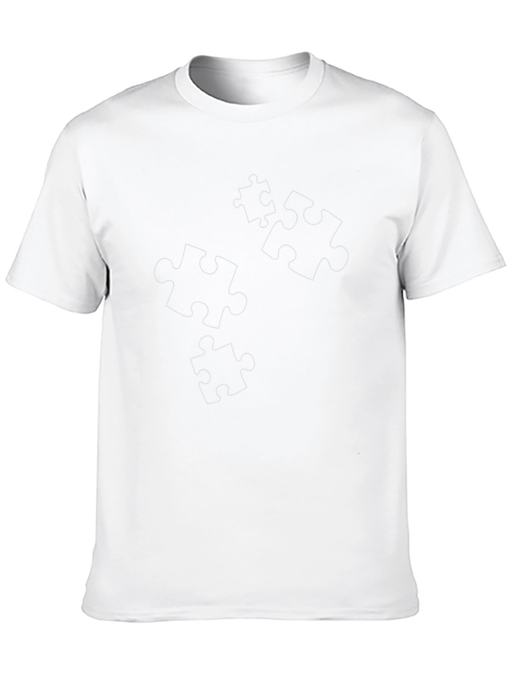 Puzzle Piece Tee - Black Graphic T-Shirt