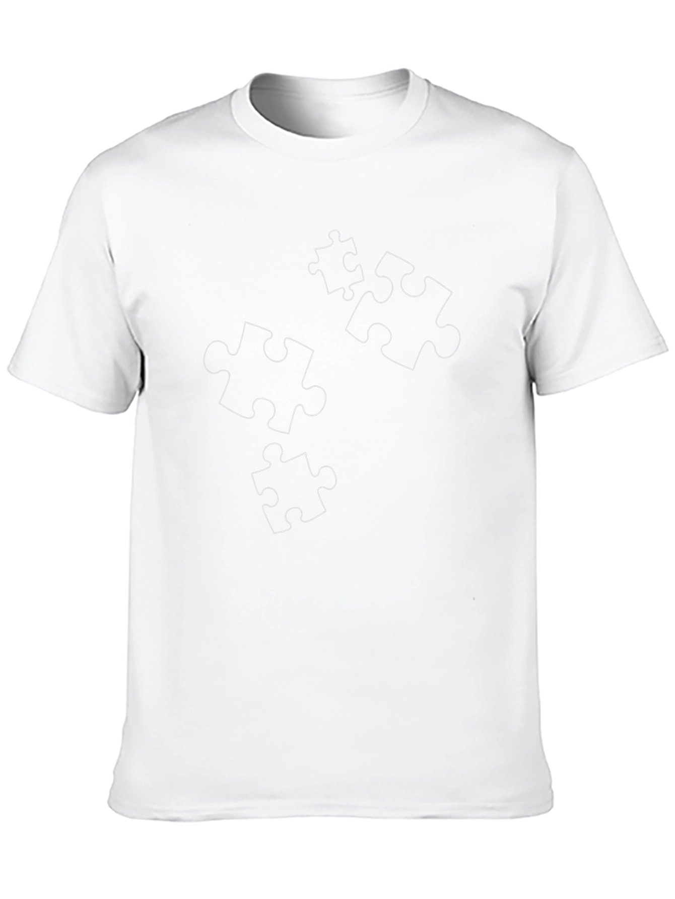 Puzzle Piece Tee - Black Graphic T-Shirt