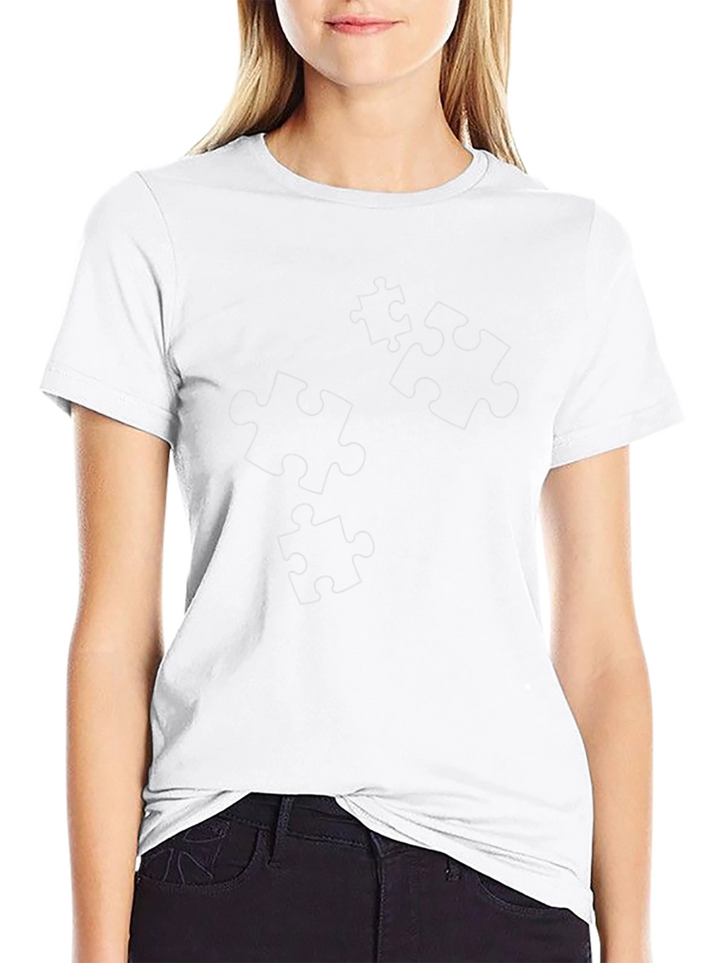 Puzzle Piece Tee - Black Graphic T-Shirt
