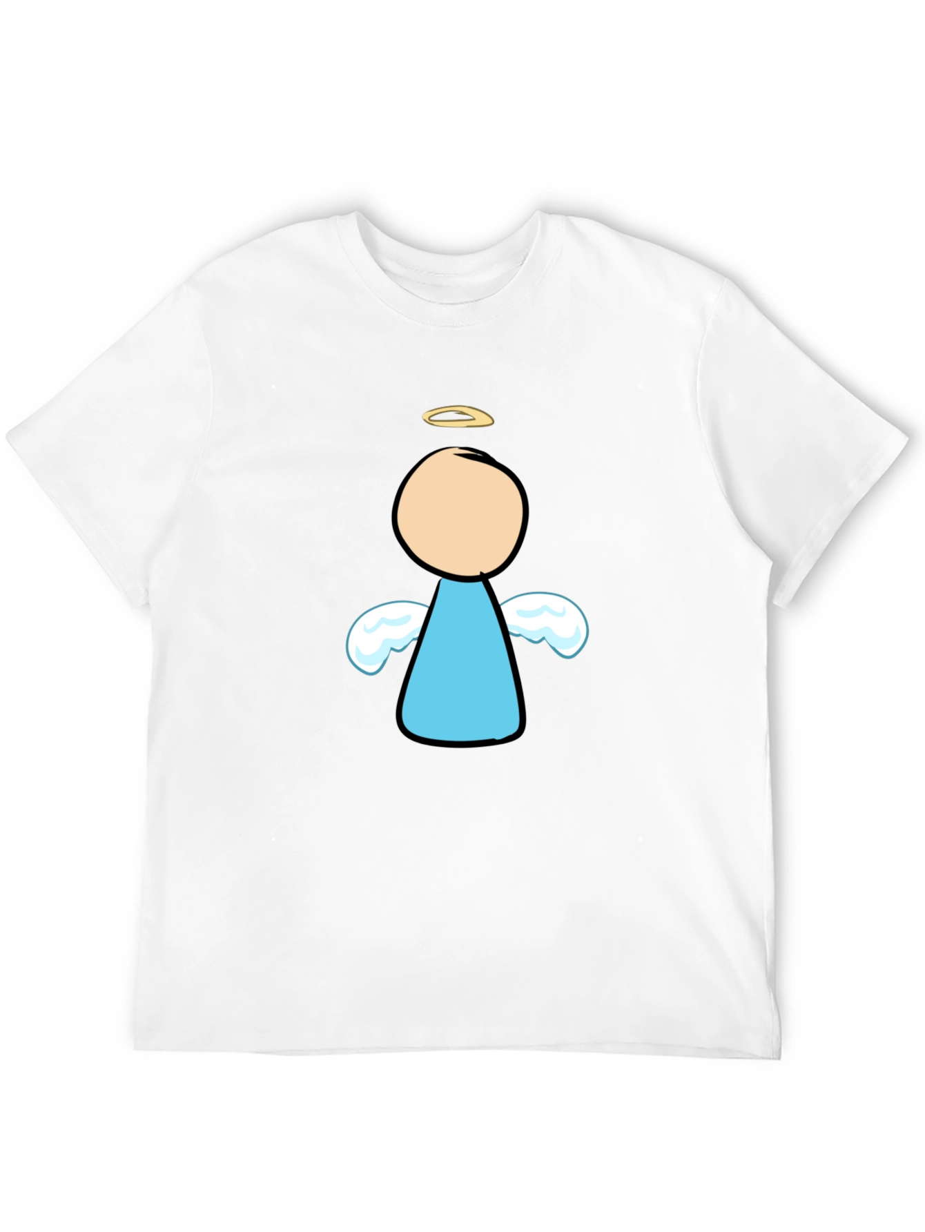 Angel Graphic Black T-Shirt - Unisex