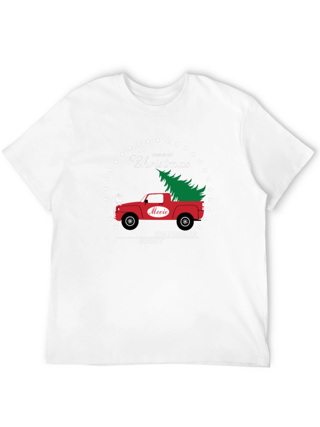 Christmas Movie Watching Shirt - Red Truck Holiday Tee
