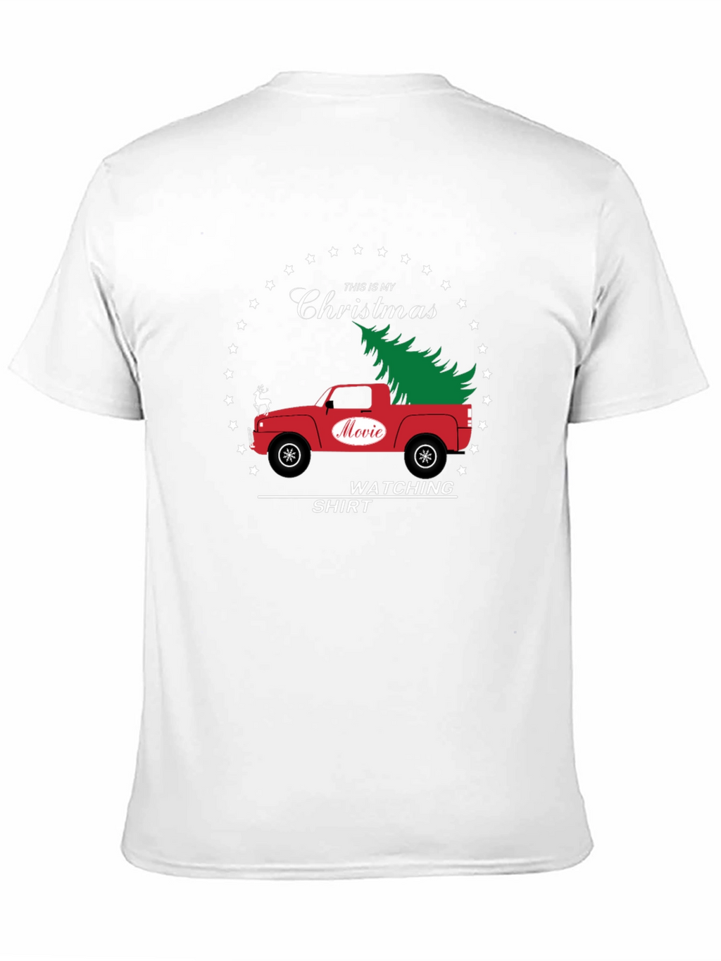 Christmas Movie Watching Shirt - Red Truck Holiday Tee