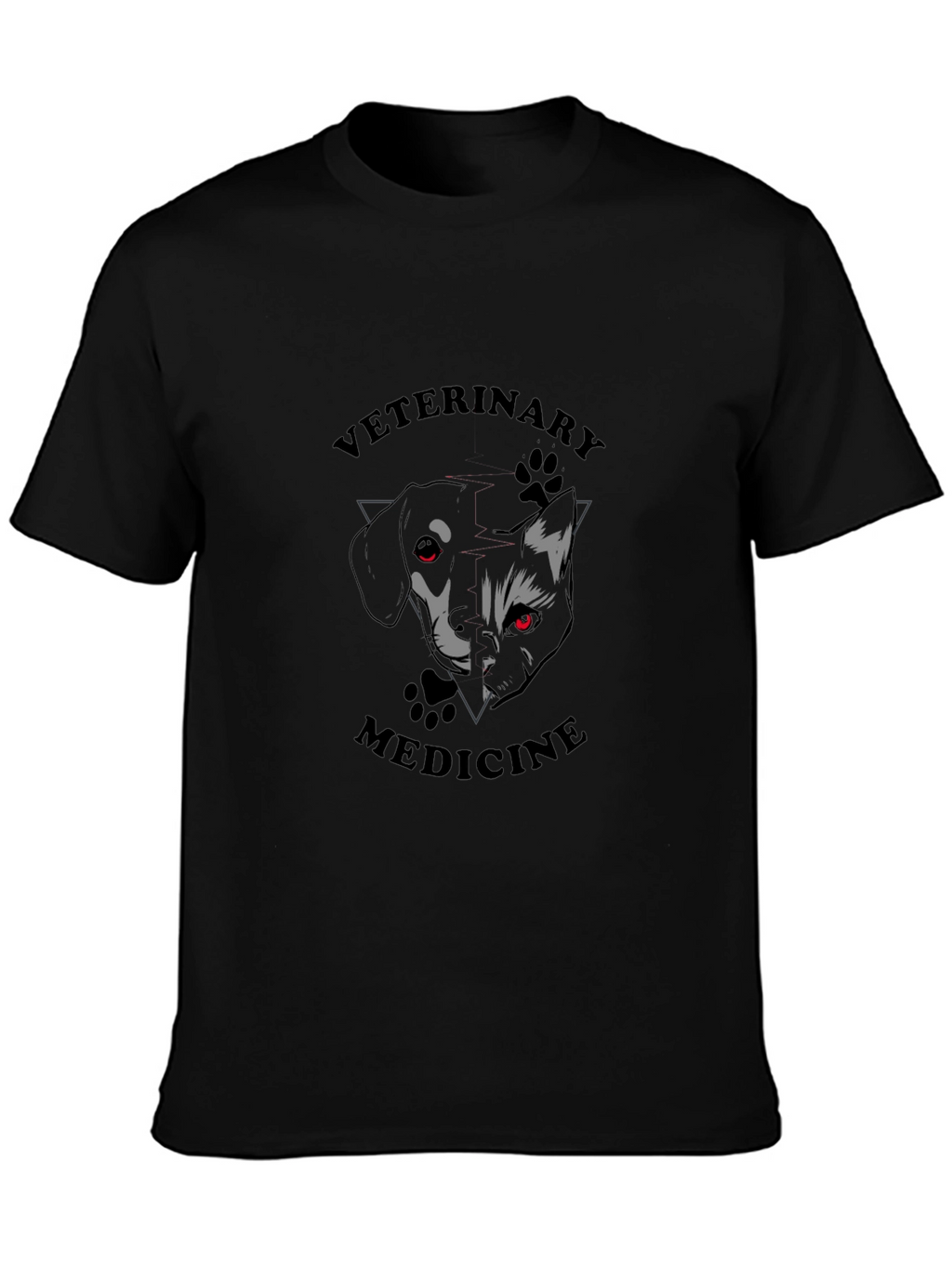 Veterinary Medicine T-Shirt - Dog & Cat Design