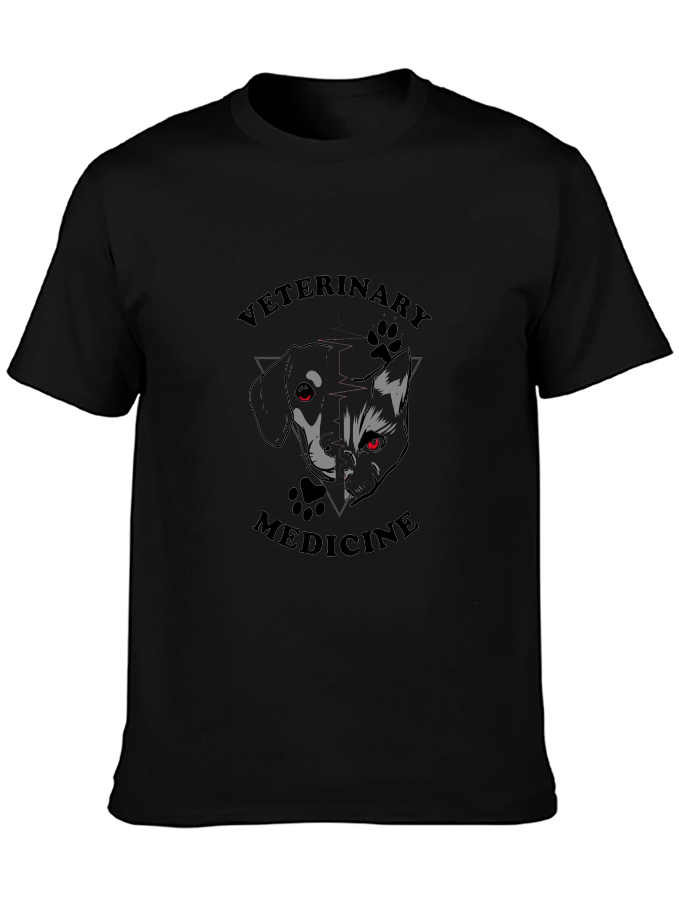 Veterinary Medicine T-Shirt - Dog & Cat Design