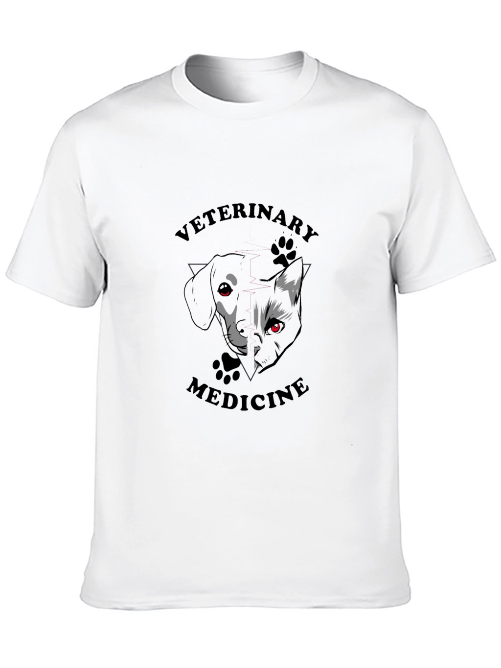 Veterinary Medicine T-Shirt - Dog & Cat Design