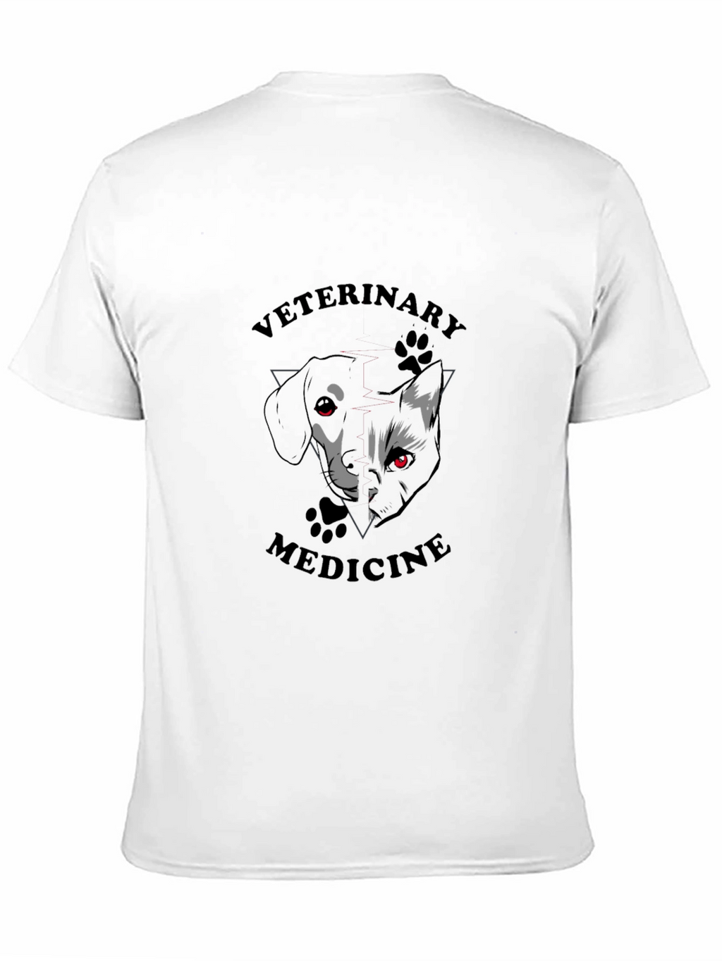 Veterinary Medicine T-Shirt - Dog & Cat Design