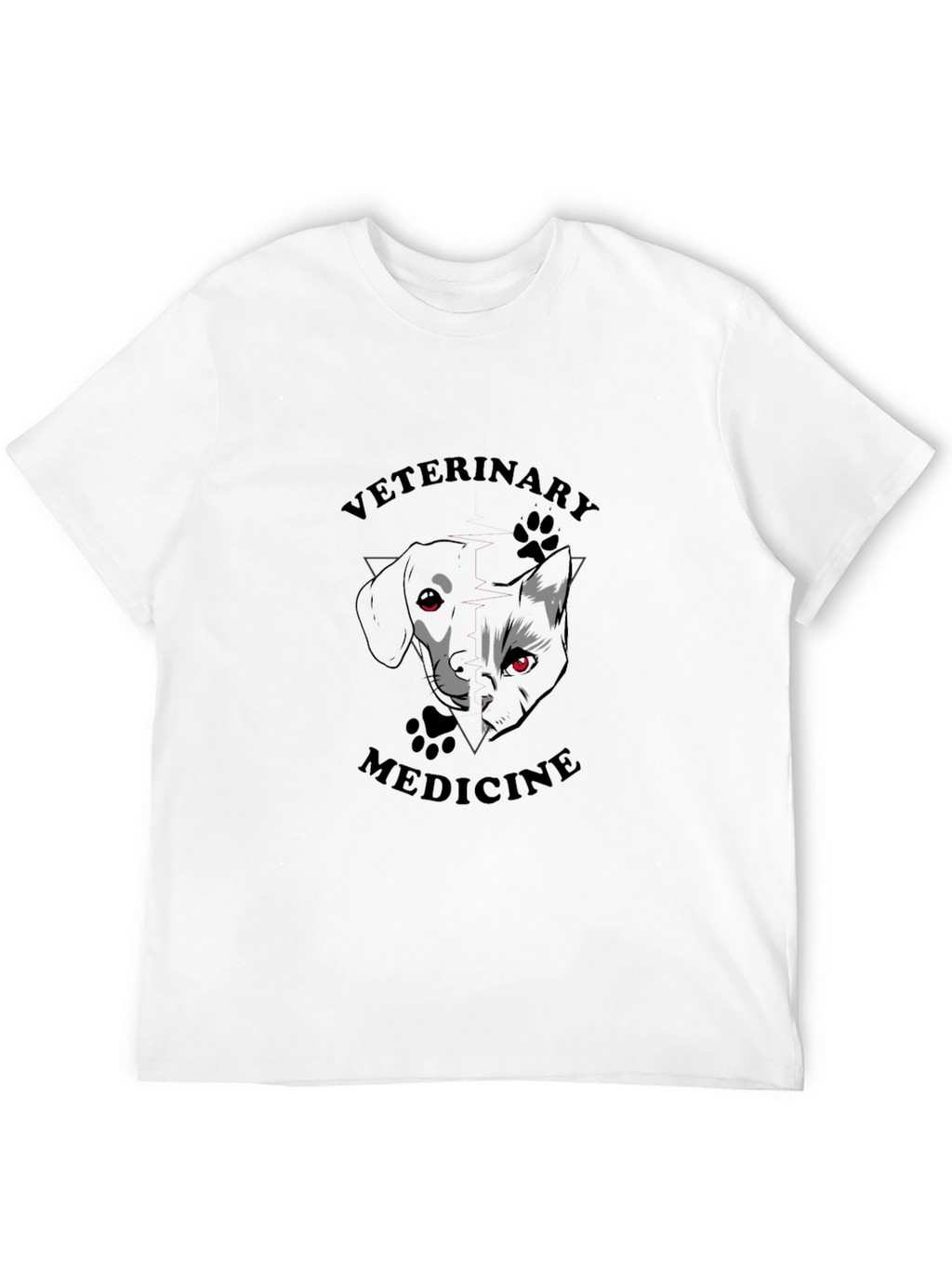 Veterinary Medicine T-Shirt - Dog & Cat Design