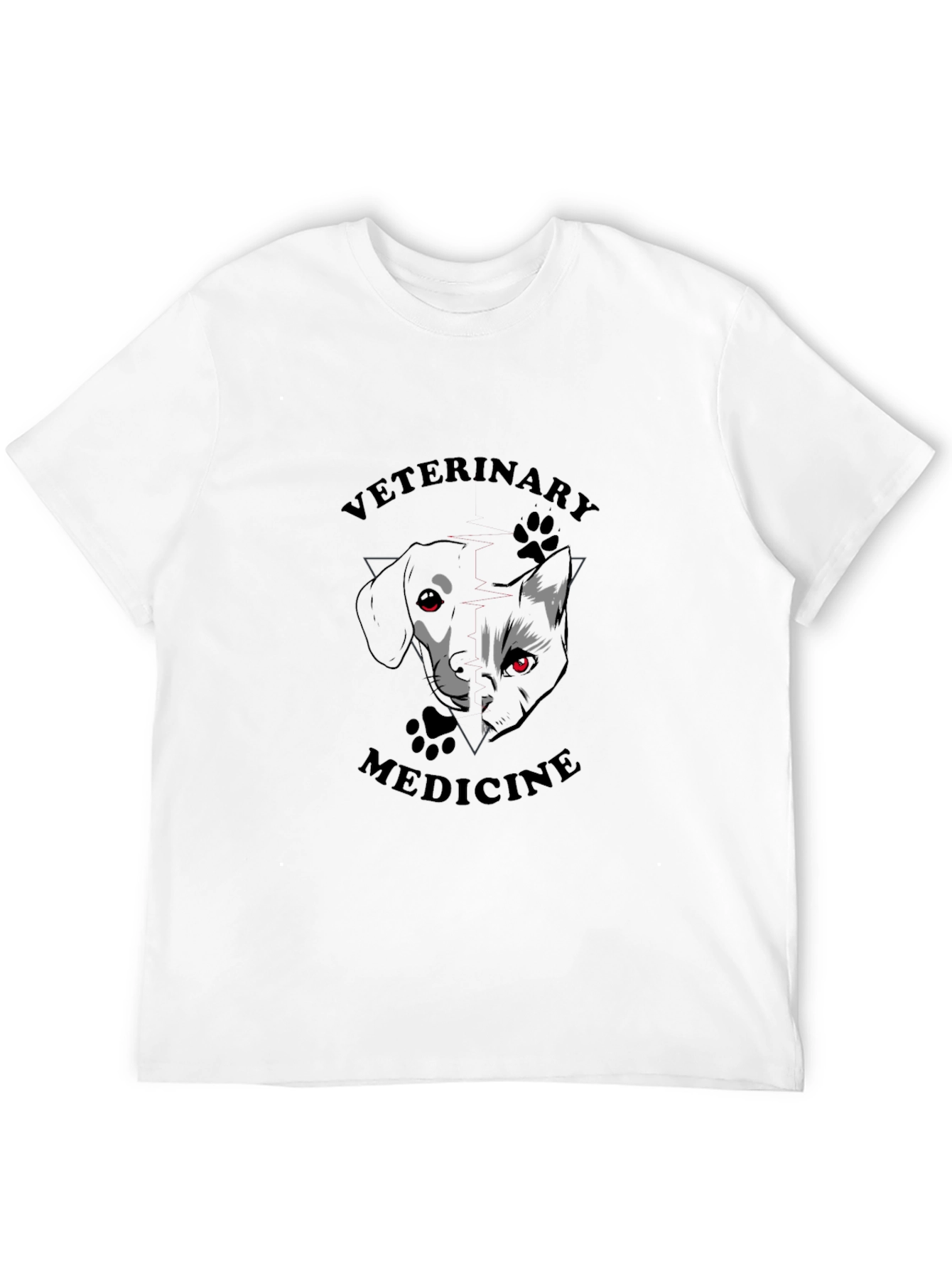 Veterinary Medicine T-Shirt - Dog & Cat Design