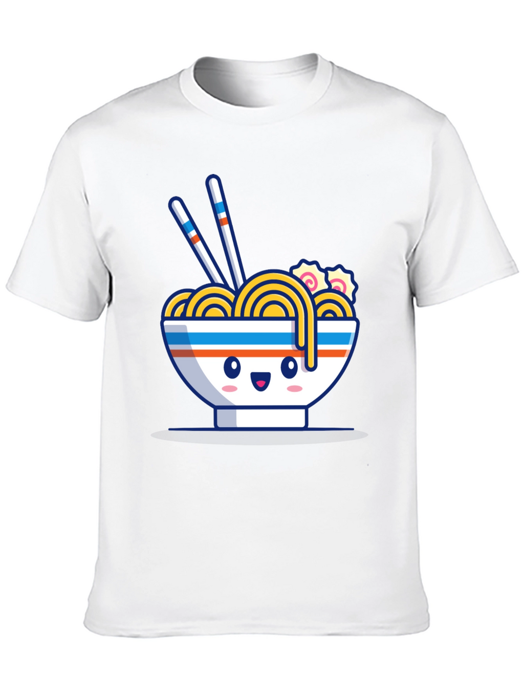 Kawaii Ramen Bowl Black T-Shirt
