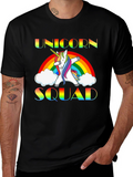 Unicorn Squad Rainbow Graphic Tee
