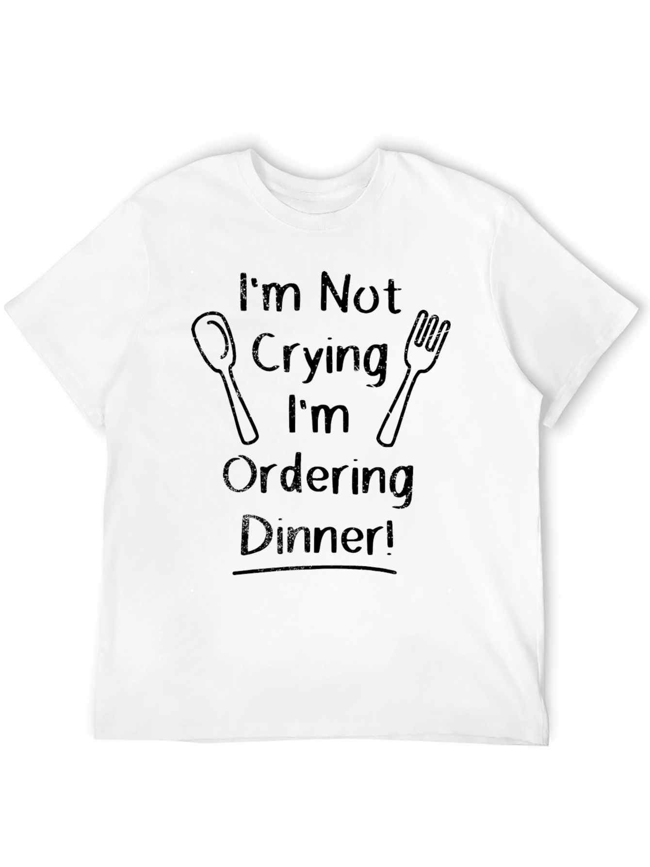 Humorous Ordering Dinner Graphic Tee
