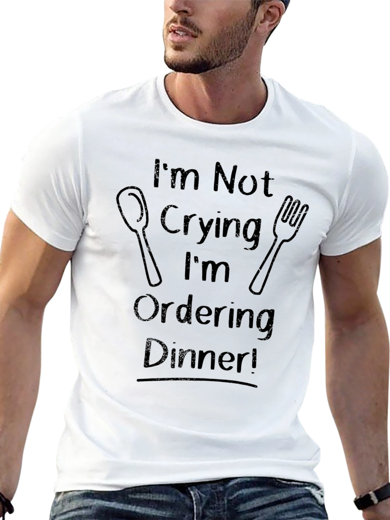 Humorous Ordering Dinner Graphic Tee