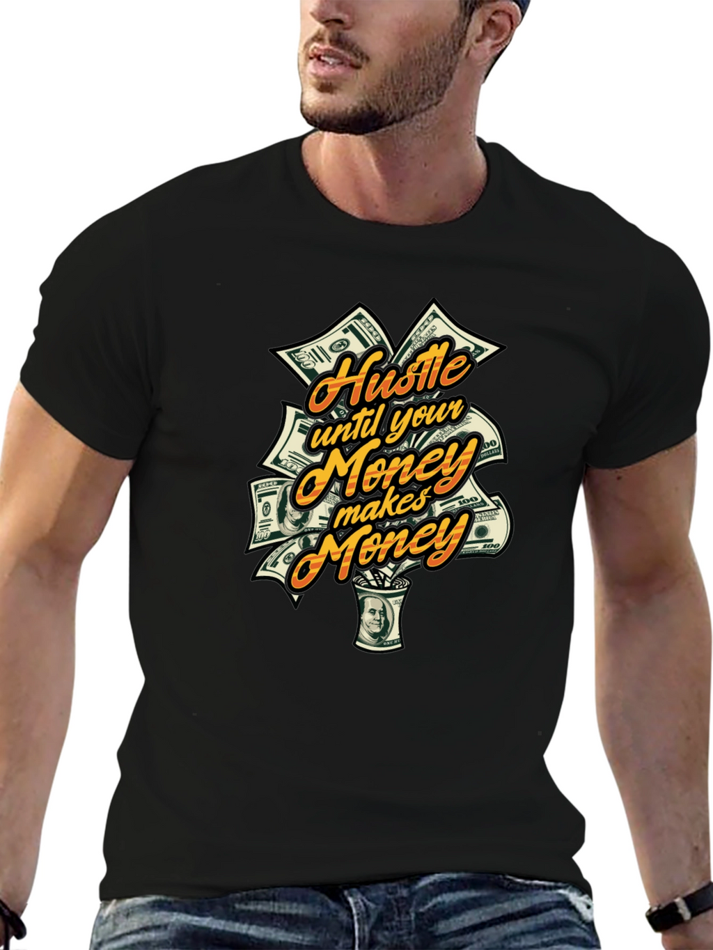 Hustle Money Graphic T-Shirt