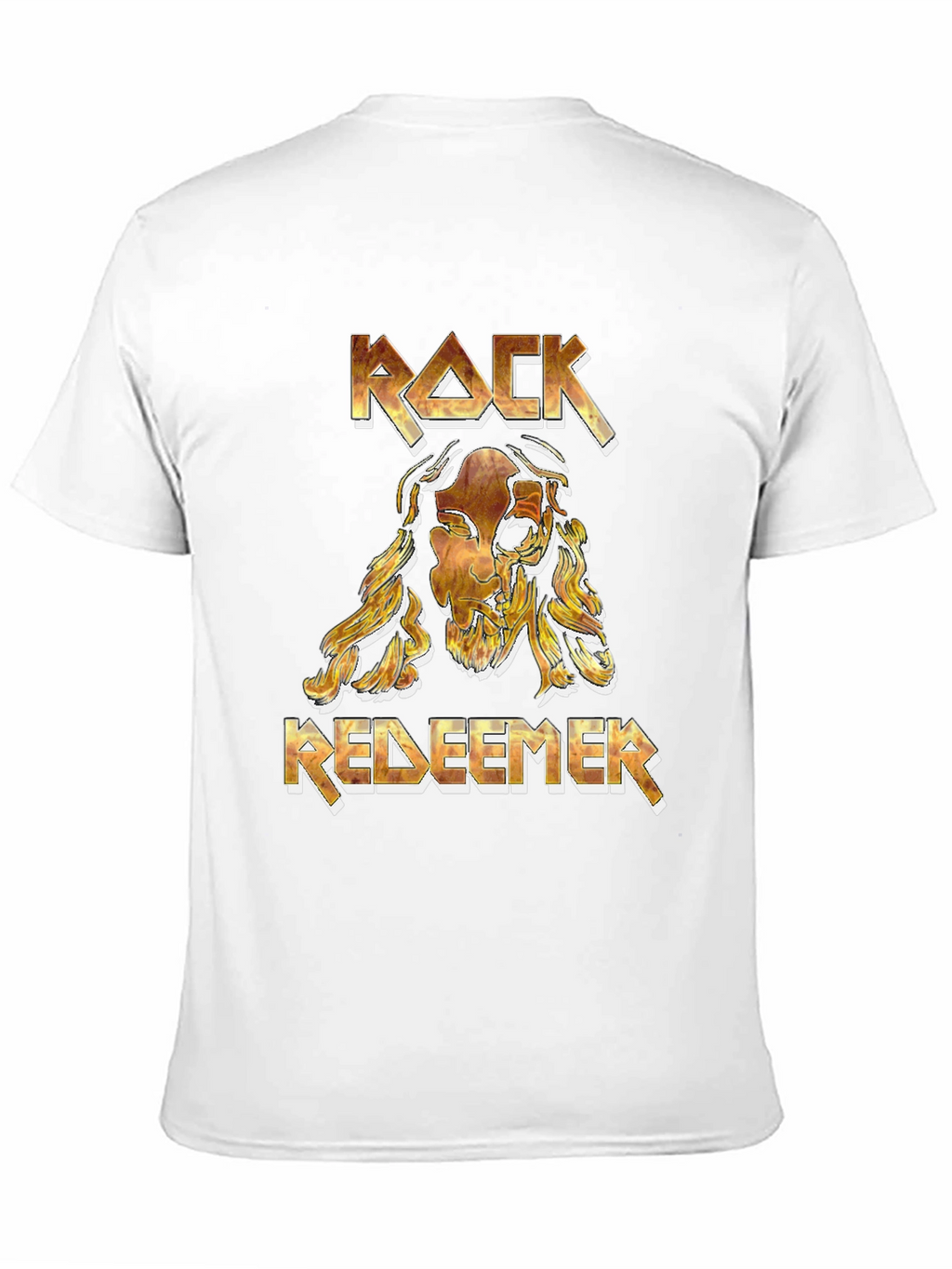 Rock Redeemer Graphic T-Shirt - Bold Religious Tee