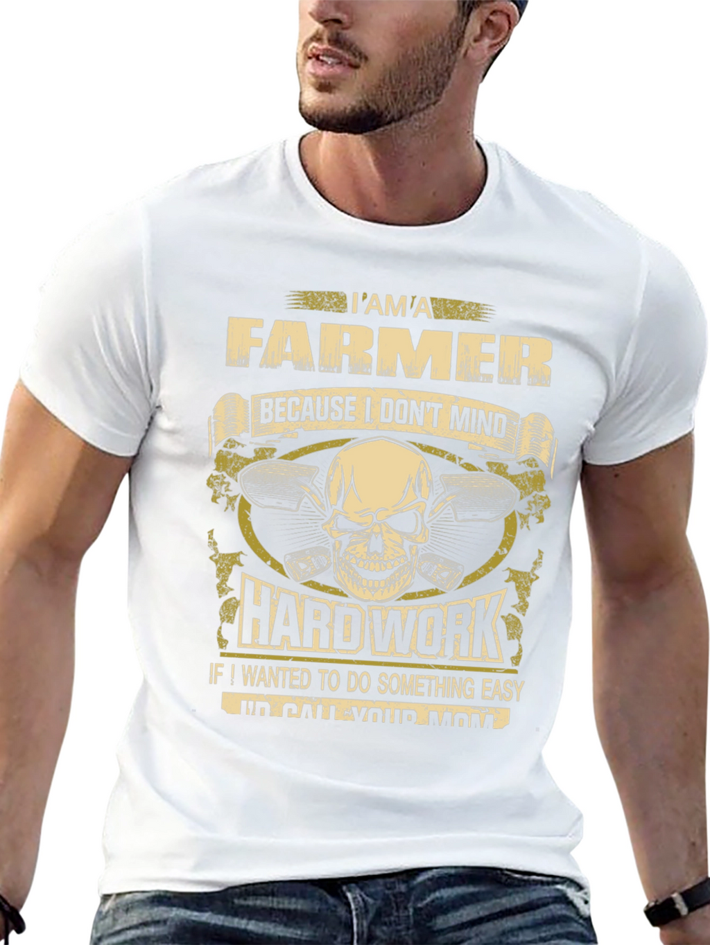 Farmer T-Shirt - Hard Work Design