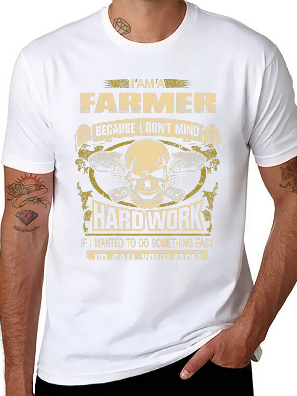 Farmer T-Shirt - Hard Work Design