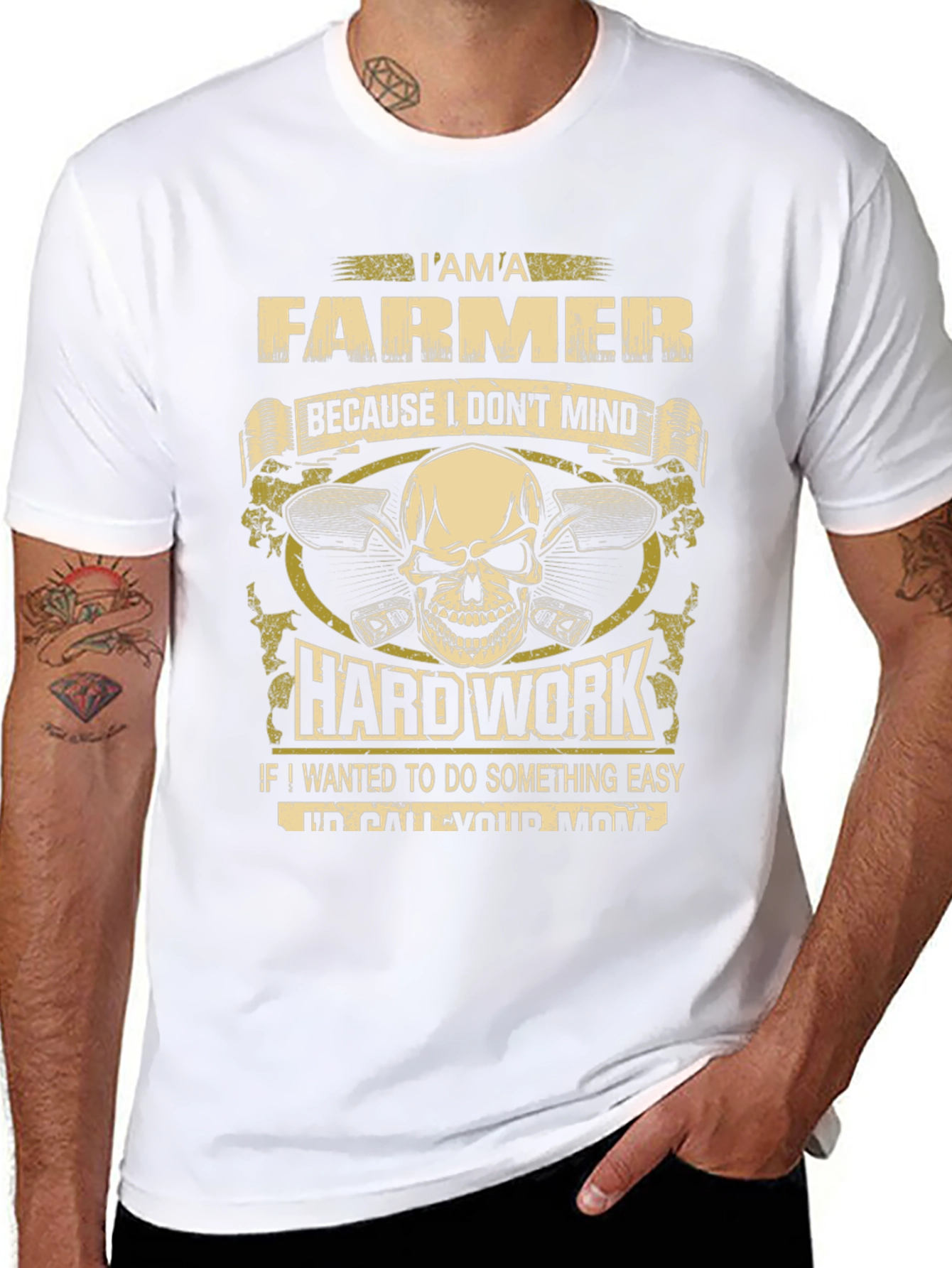 Farmer T-Shirt - Hard Work Design