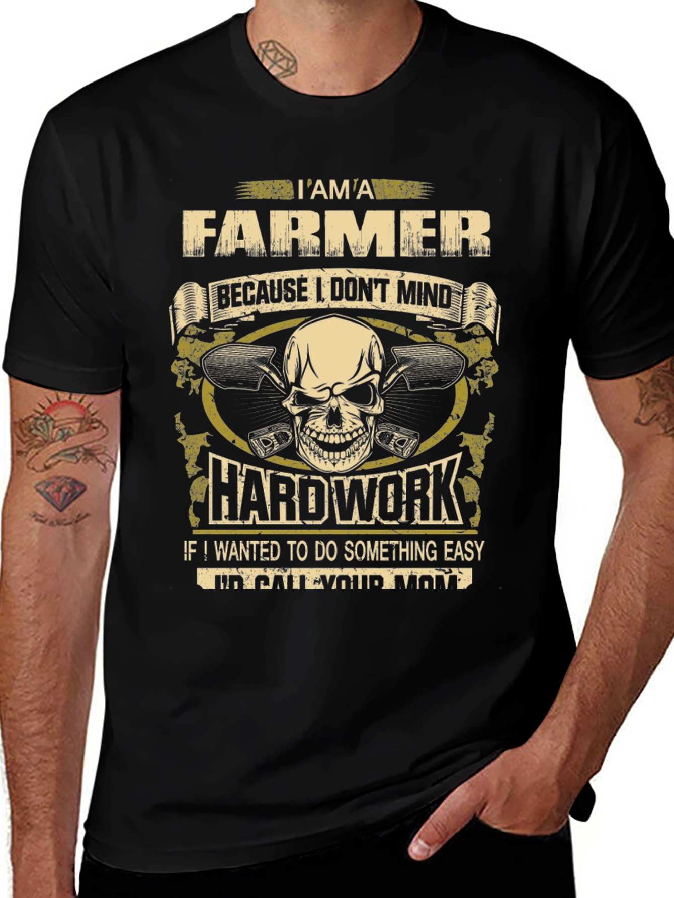 Farmer T-Shirt - Hard Work Design