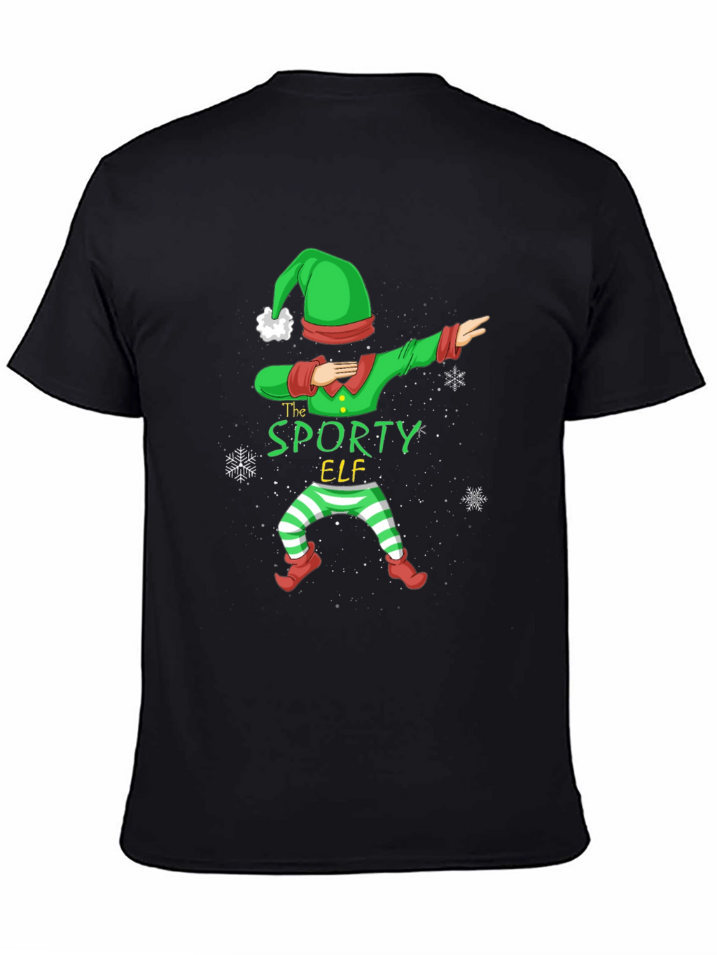 Sporty Elf Dabbing Christmas T-Shirt