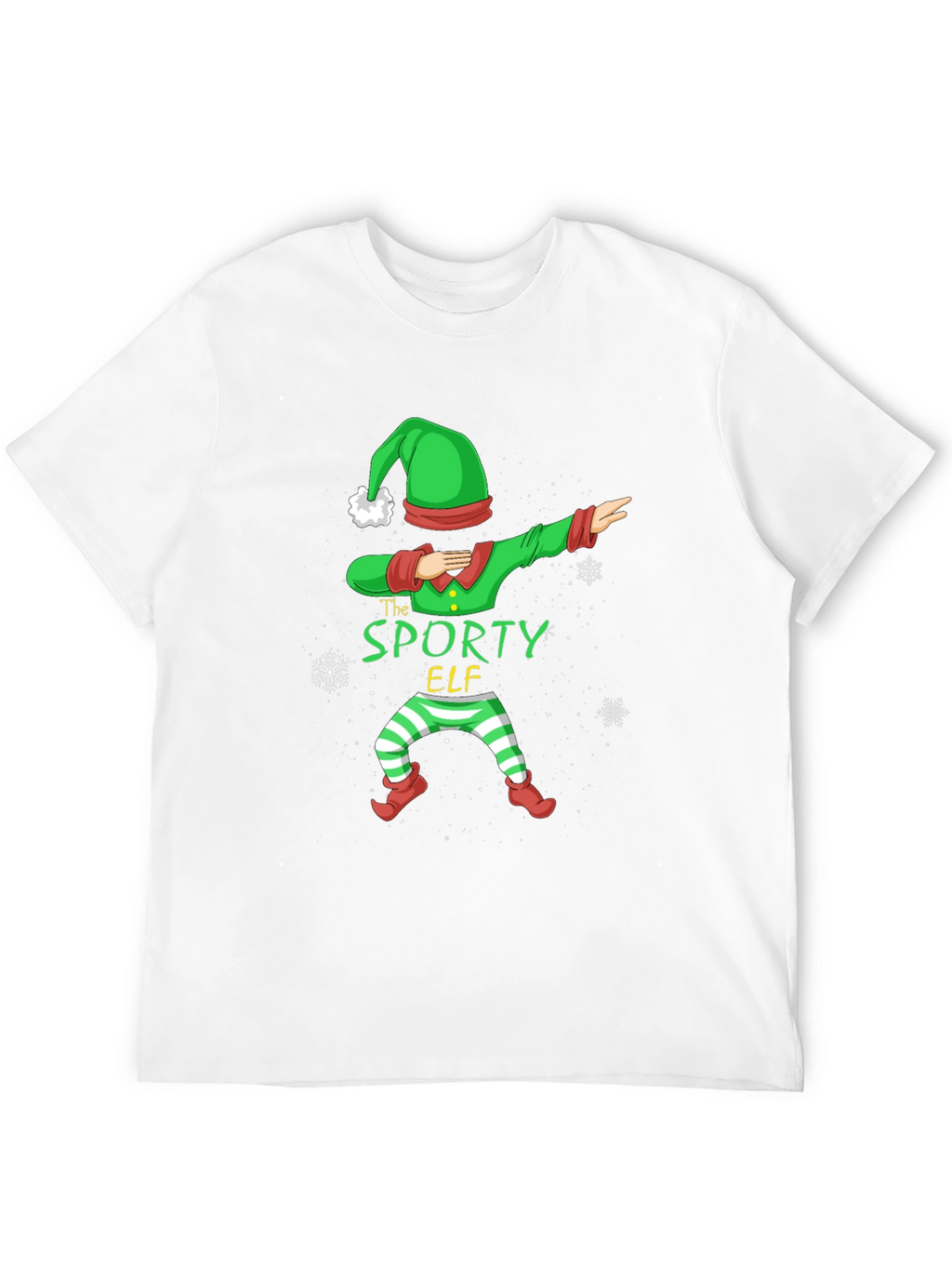 Sporty Elf Dabbing Christmas T-Shirt