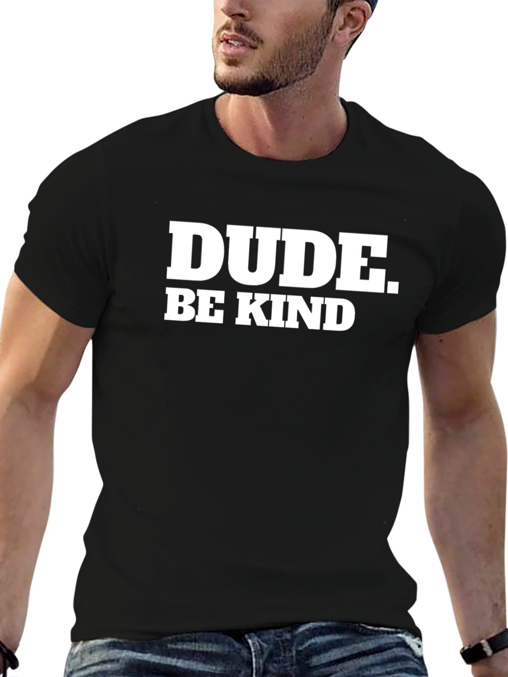 Dude Be Kind Graphic Tee - Stylish Comfort