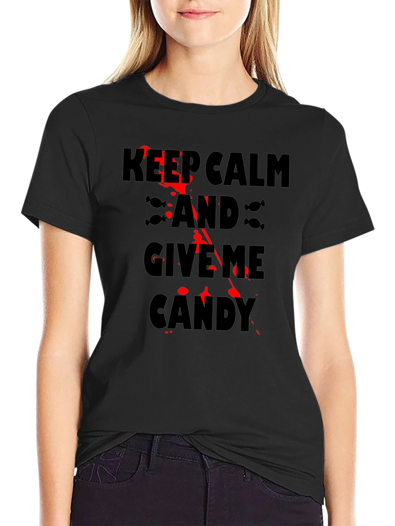 Keep Calm & Give Me Candy Halloween T-Shirt