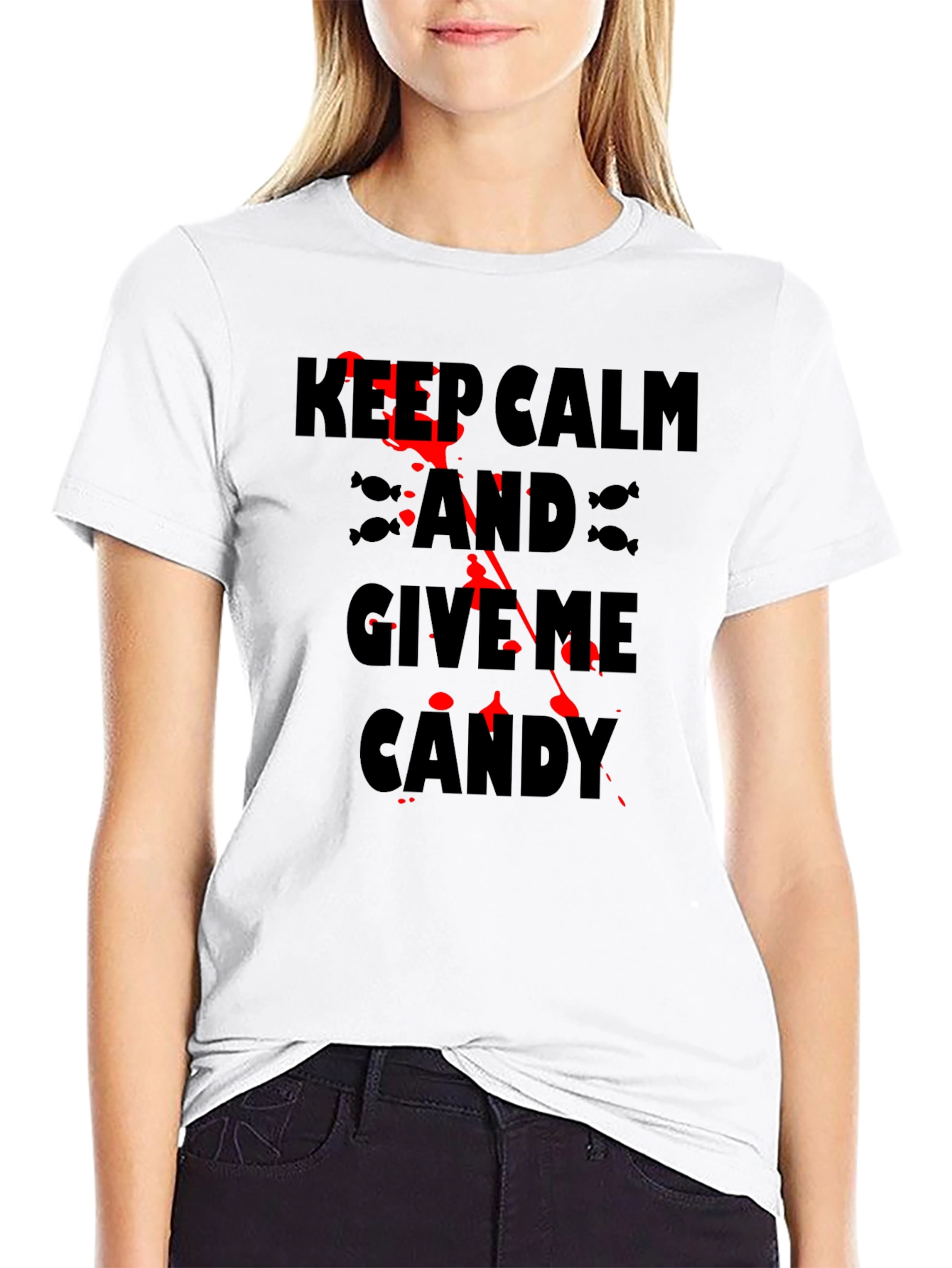 Keep Calm & Give Me Candy Halloween T-Shirt