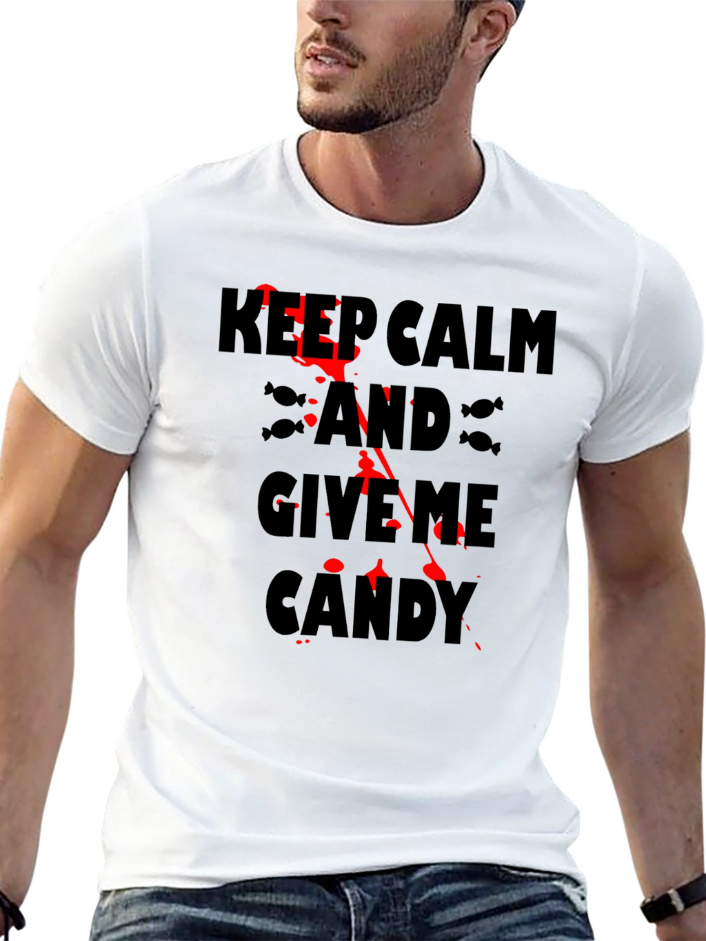 Keep Calm & Give Me Candy Halloween T-Shirt