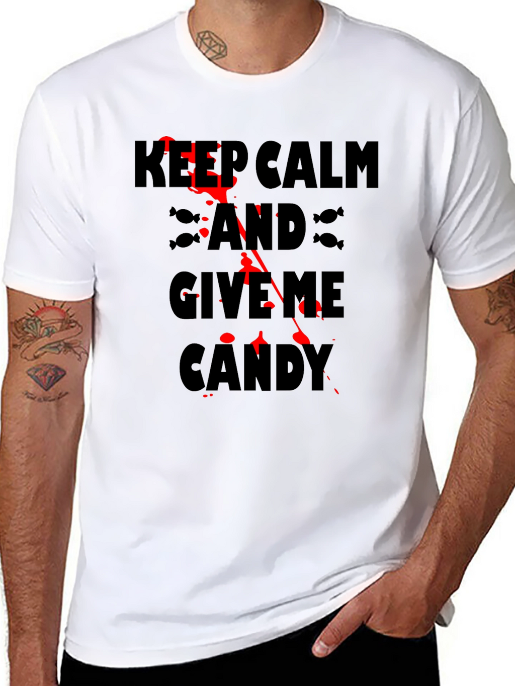 Keep Calm & Give Me Candy Halloween T-Shirt