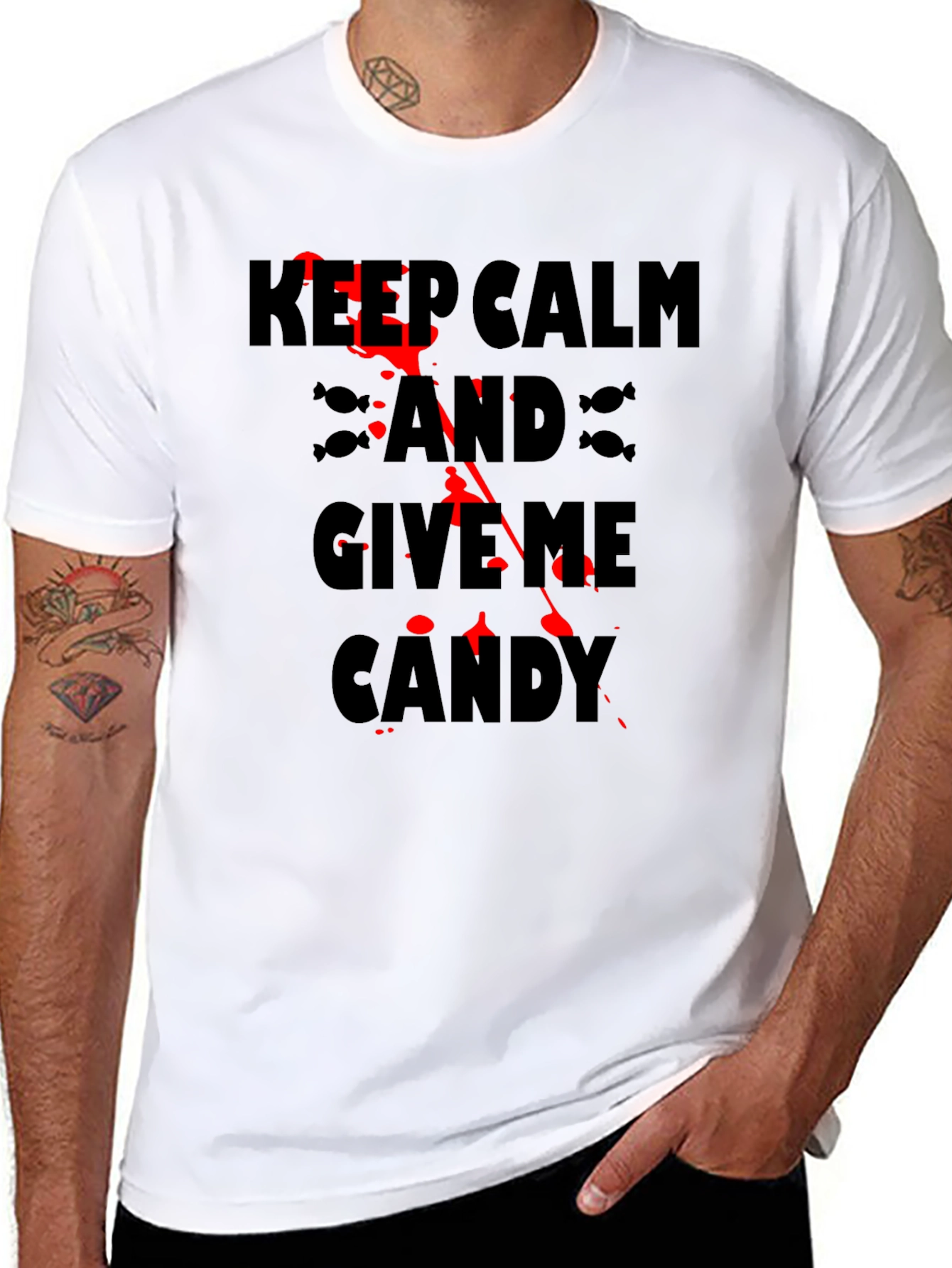 Keep Calm & Give Me Candy Halloween T-Shirt